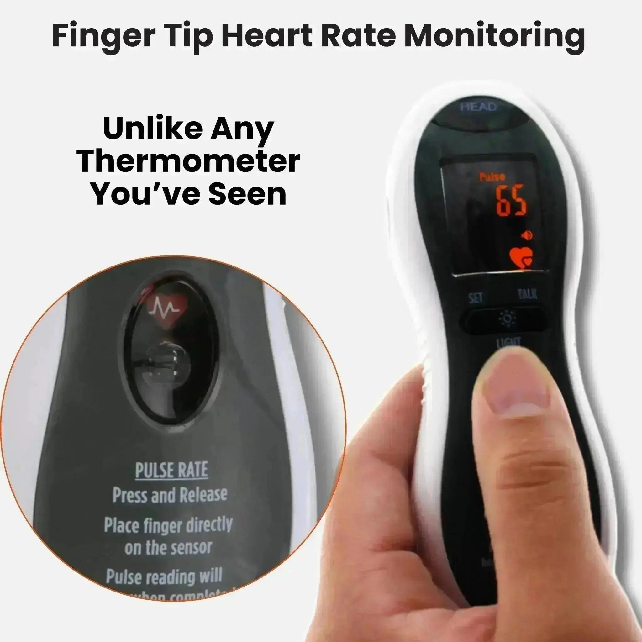 DualScan Ultra Pulse Talking Ear & Forehead Thermometer with 10+ Features