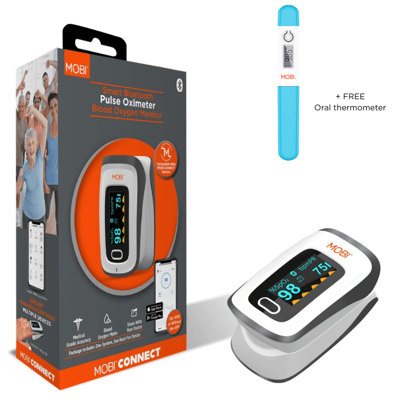 Smart Fingertip Bluetooth Pulse Oximeter With Pulse Rate Readings