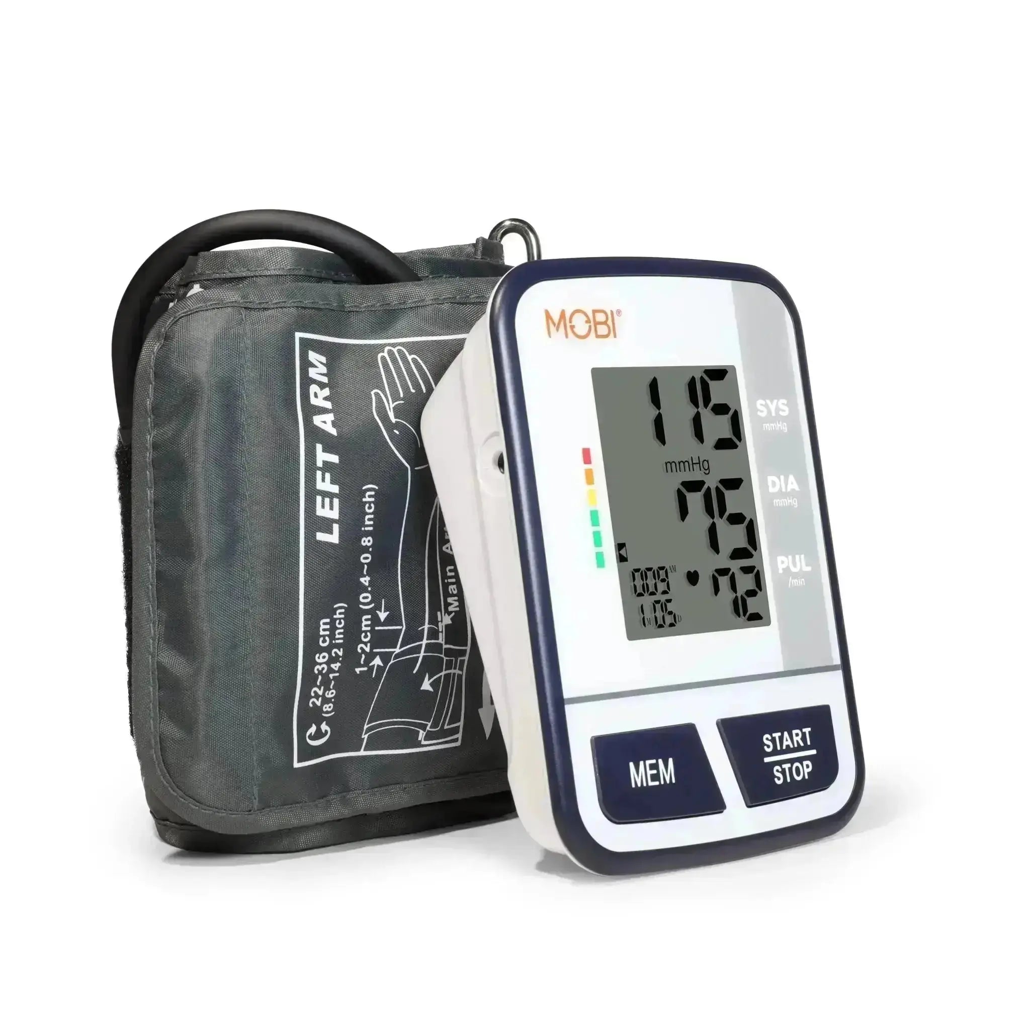Digital Blood Pressure Monitor, Greater Goods Complete Kit w Wall Adapter.