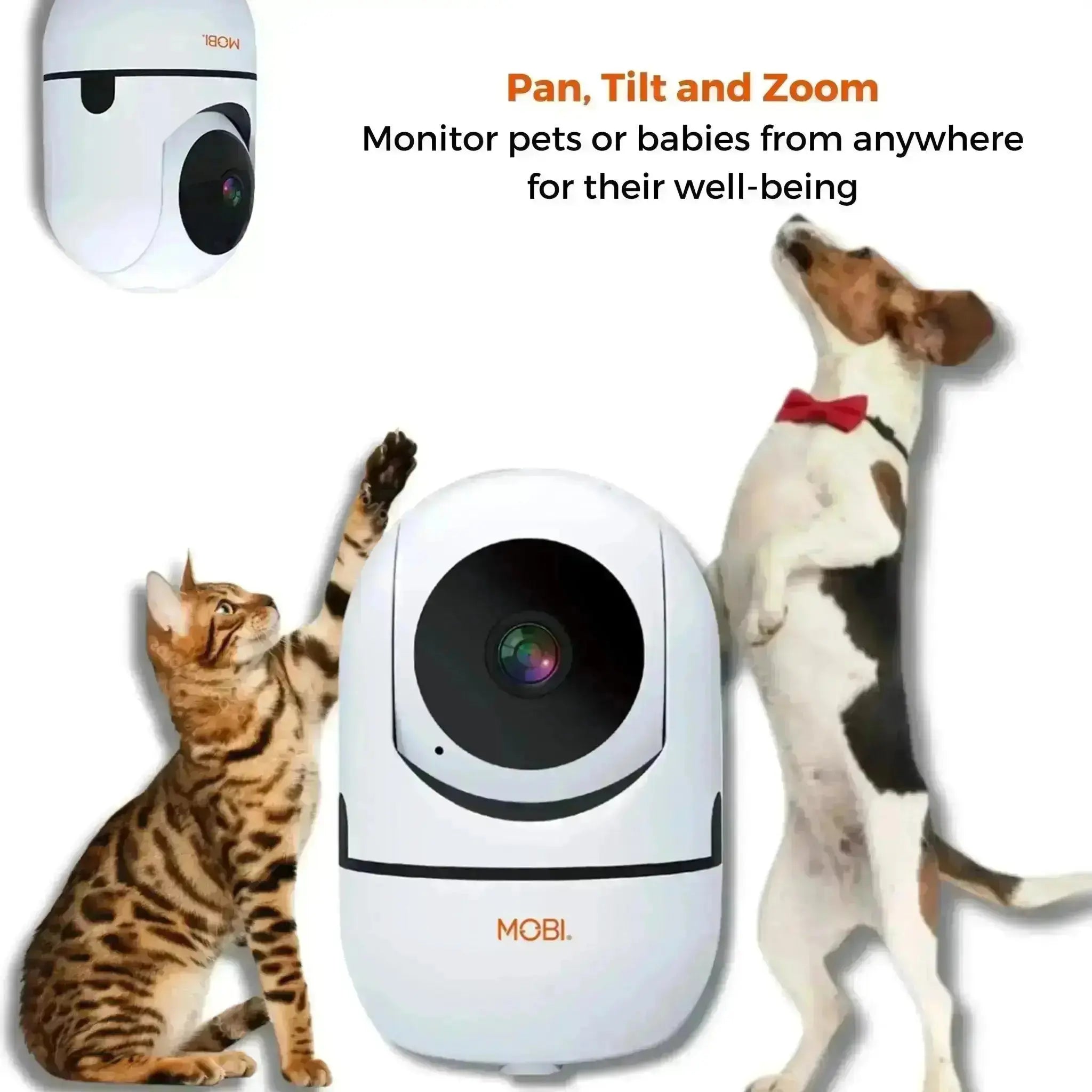 MobiCam HDX Smart Pet Pan & Tilt Camera - MOBI USA
