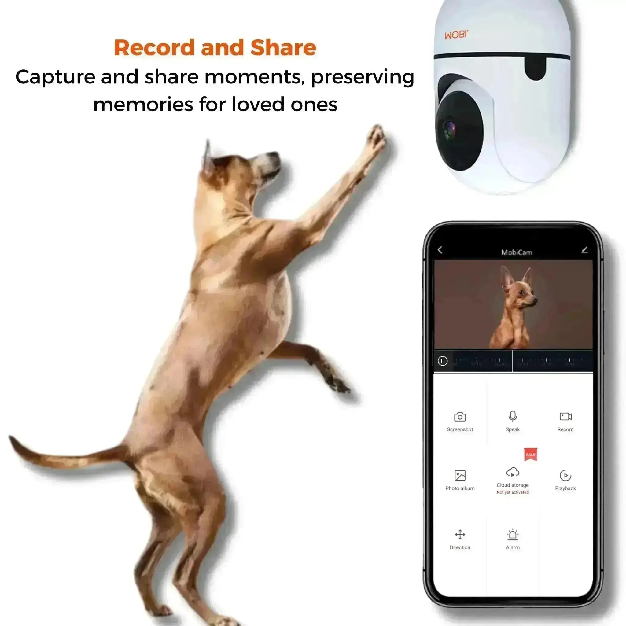MobiCam HDX Smart Pet Pan & Tilt Camera - MOBI USA