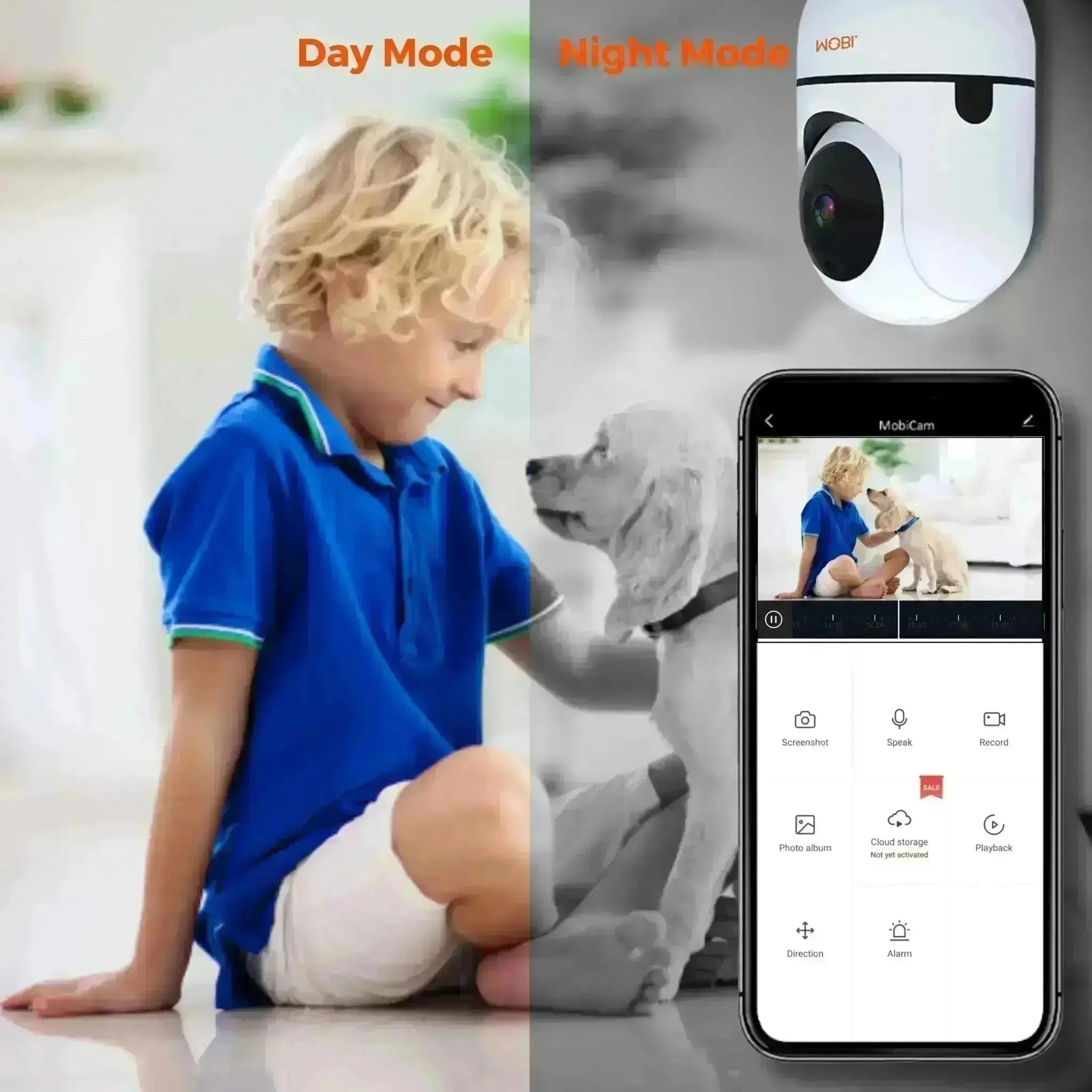 MobiCam HDX Smart Pet Pan & Tilt Camera - MOBI USA