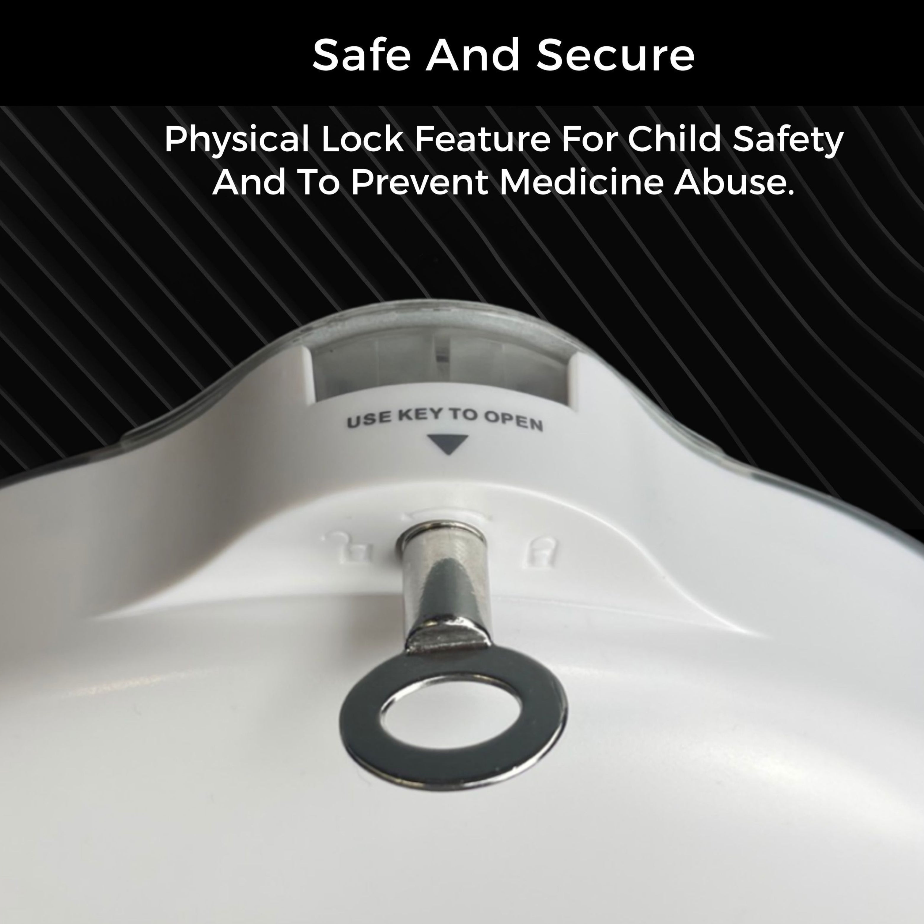 Replacement Key for Smart Medication & Vitamin Wi-Fi Pill Dispenser With UV Blocking Lid (Item# 70678) MOBI USA