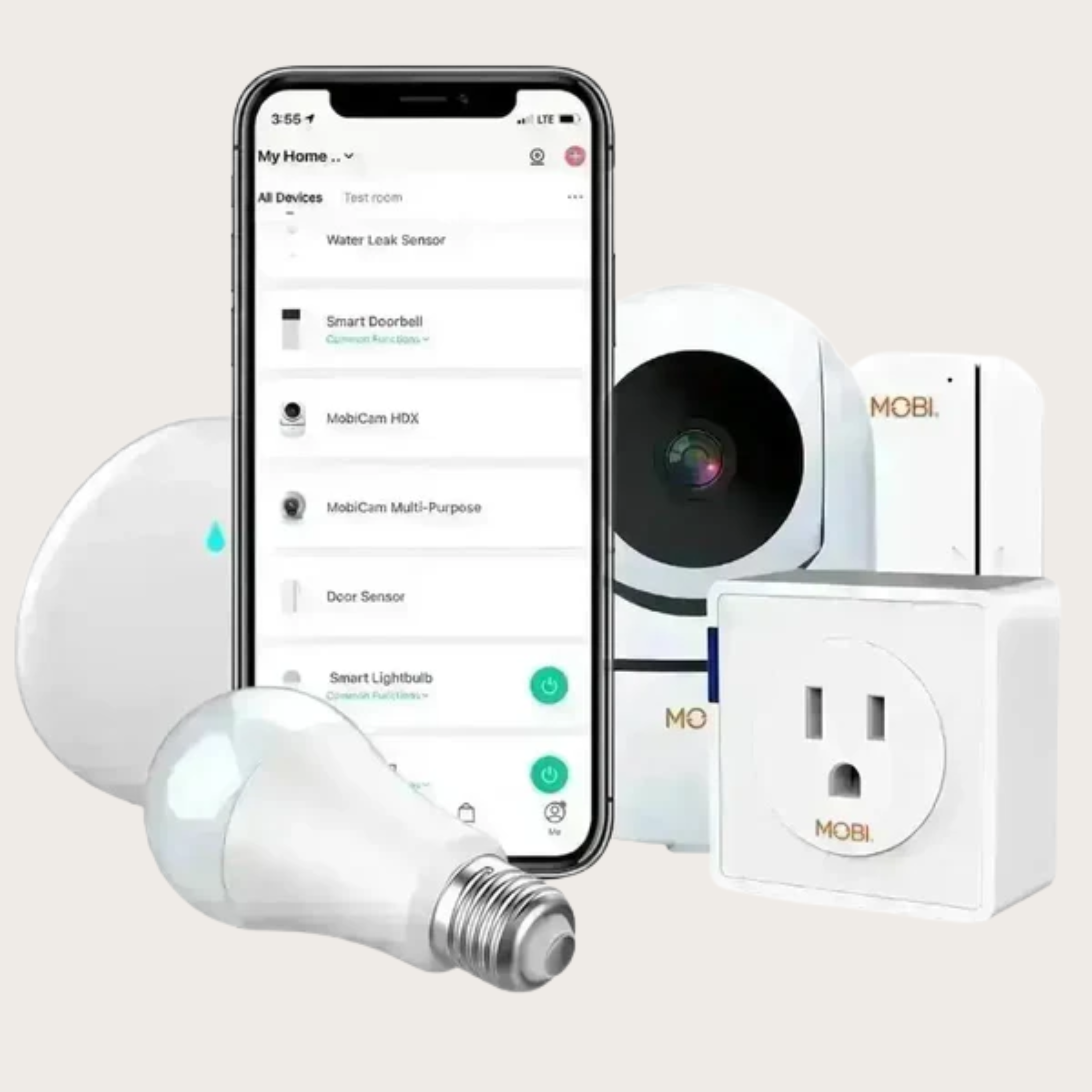 MOBI Smart Home Camera and Sensor Kit