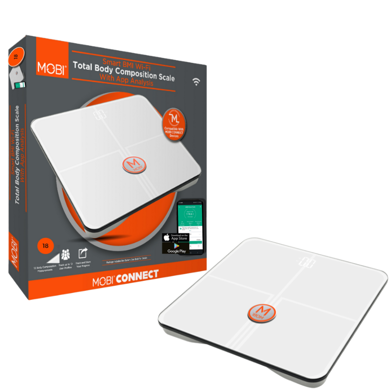 Smart BMI Wi-Fi Total Body Composition Scale with 18 Body Measurements