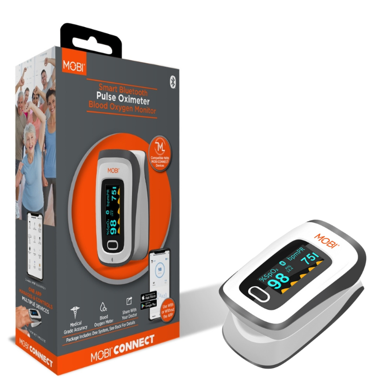 Smart Fingertip Bluetooth Pulse Oximeter With Pulse Rate Readings