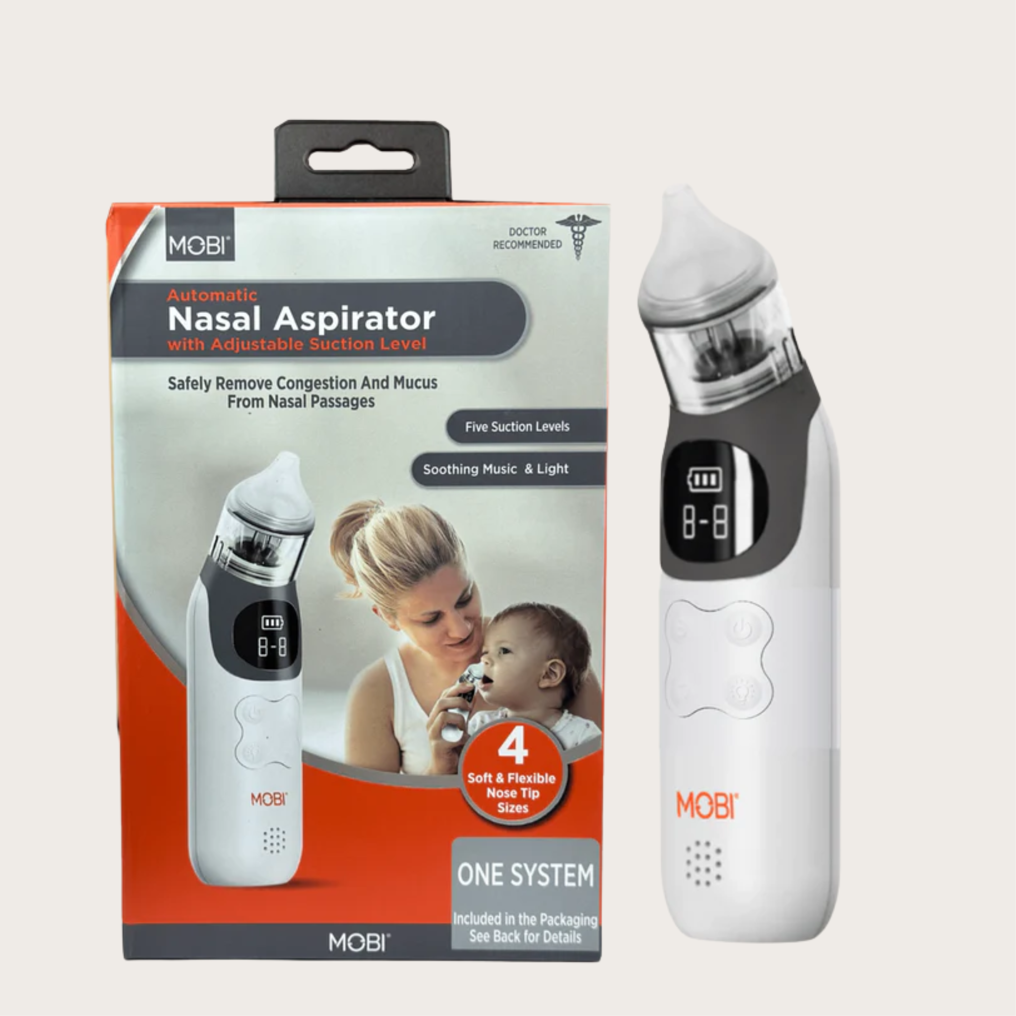 Automatic Nasal Aspirator with Adjustable Suction level