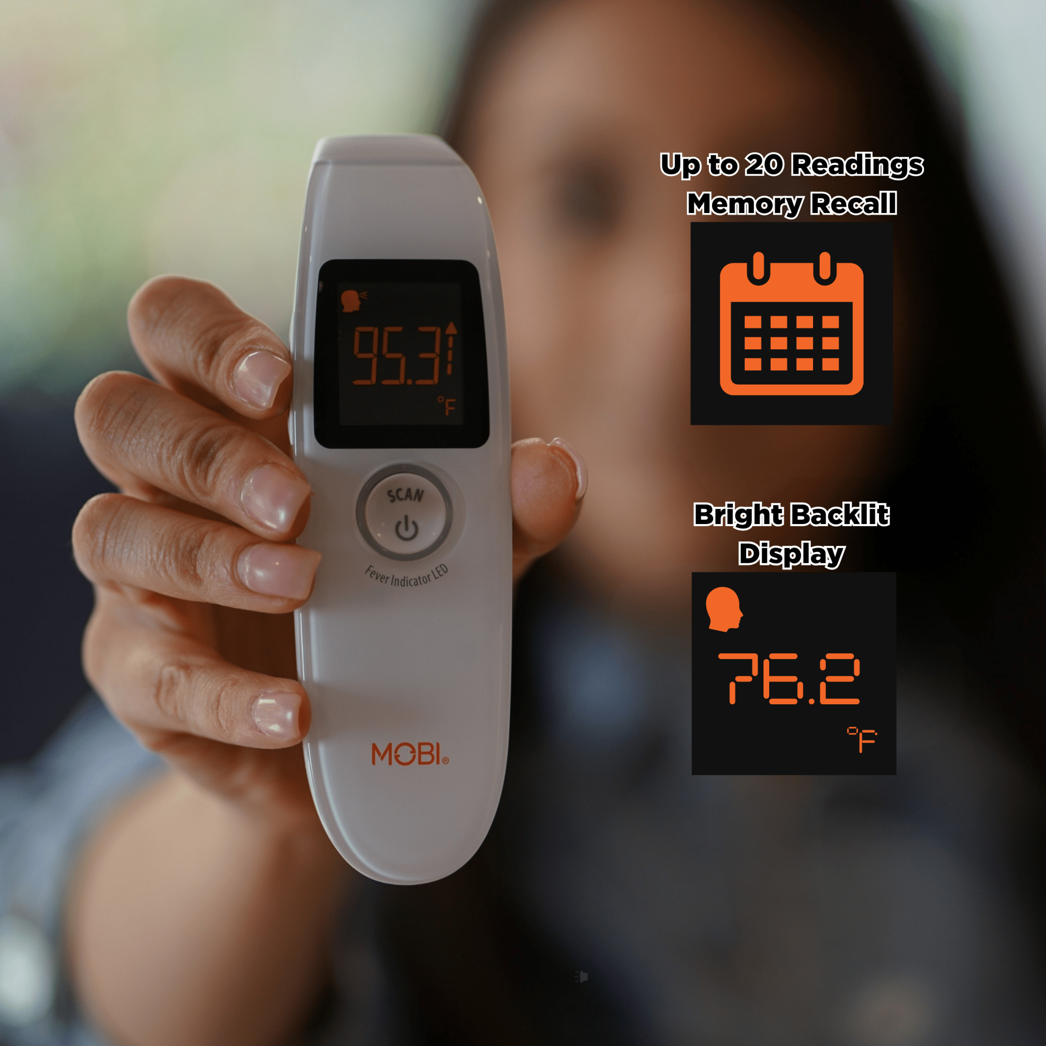 Air Non - Contact Digital Forehead Thermometer - MOBI USA