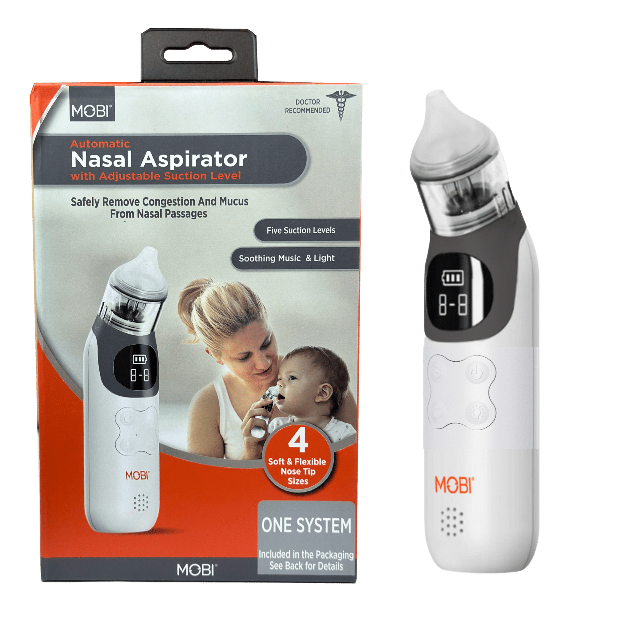 Automatic Nasal Aspirator with Adjustable Suction level - MOBI USA