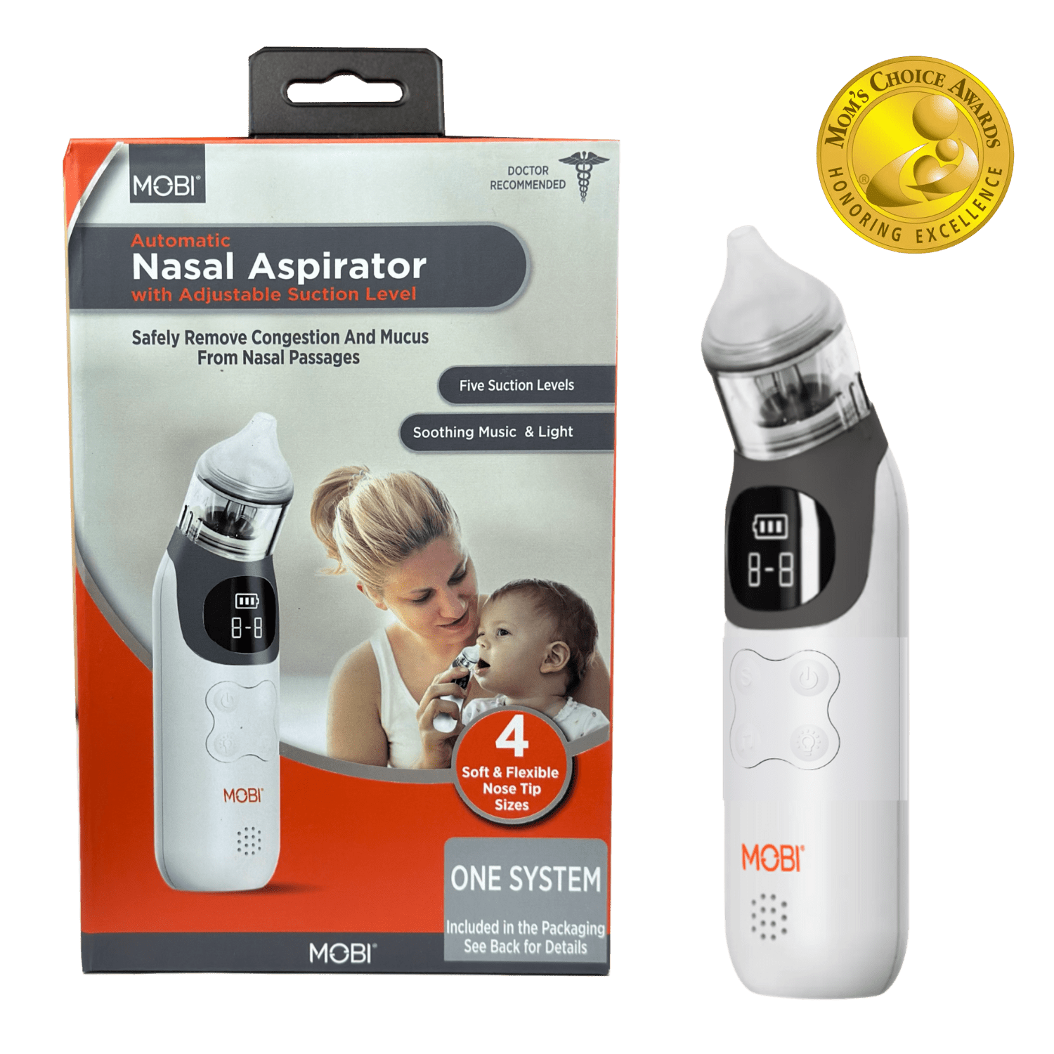 Automatic Nasal Aspirator with Adjustable Suction level - MOBI USA