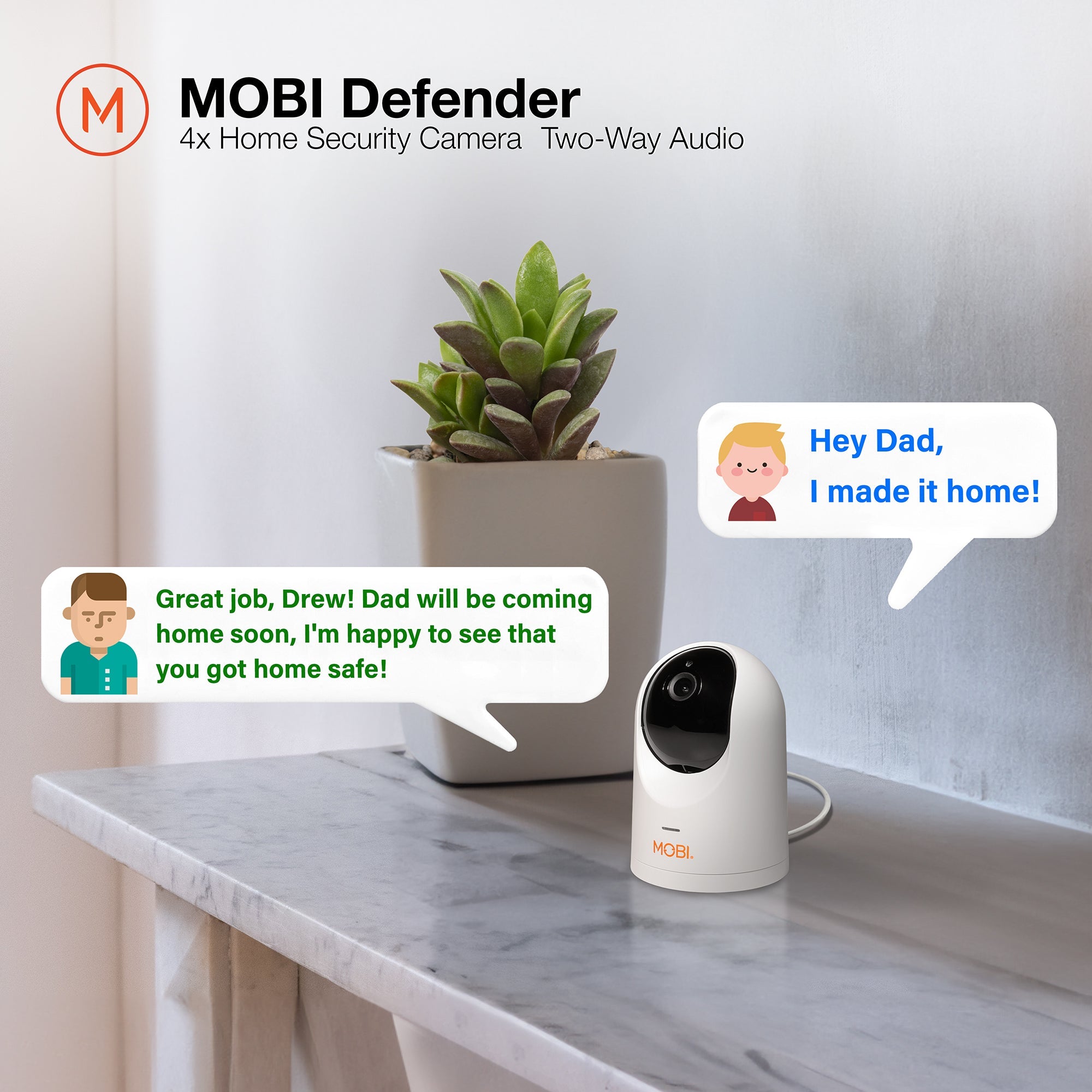 MOBI Defender - 4 Pack Smart Home Security Cameras - MOBI USA