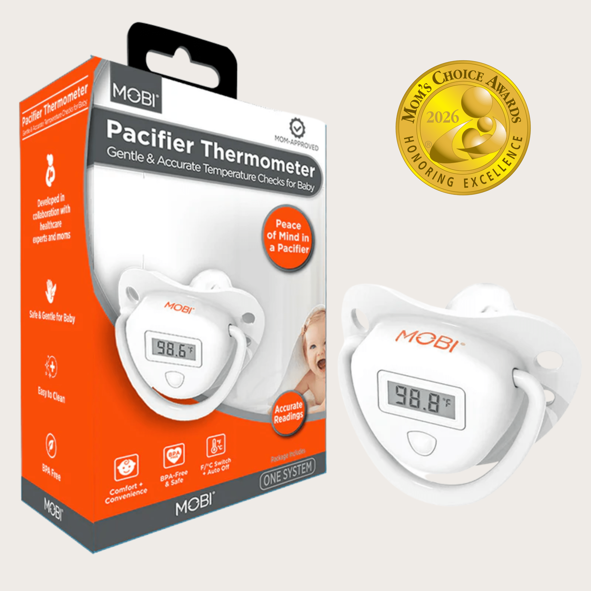 MOBI Pacifier Digital Oral Thermometer - MOBI USA