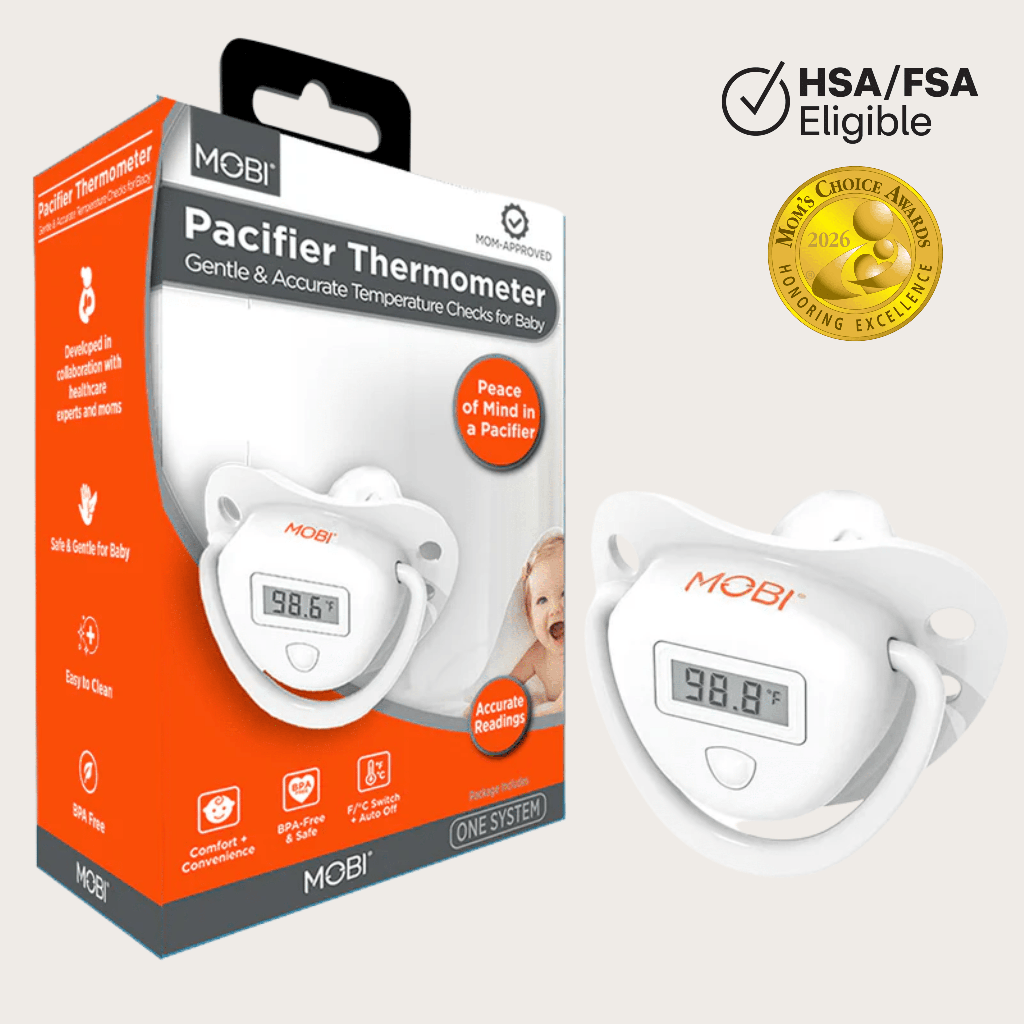 MOBI Pacifier Digital Oral Thermometer - MOBI USA