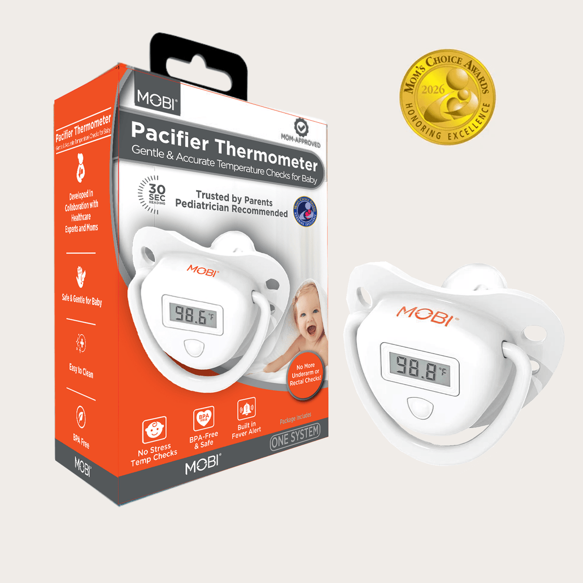 MOBI Pacifier-Style Digital Baby Oral Thermometer - MOBI USA