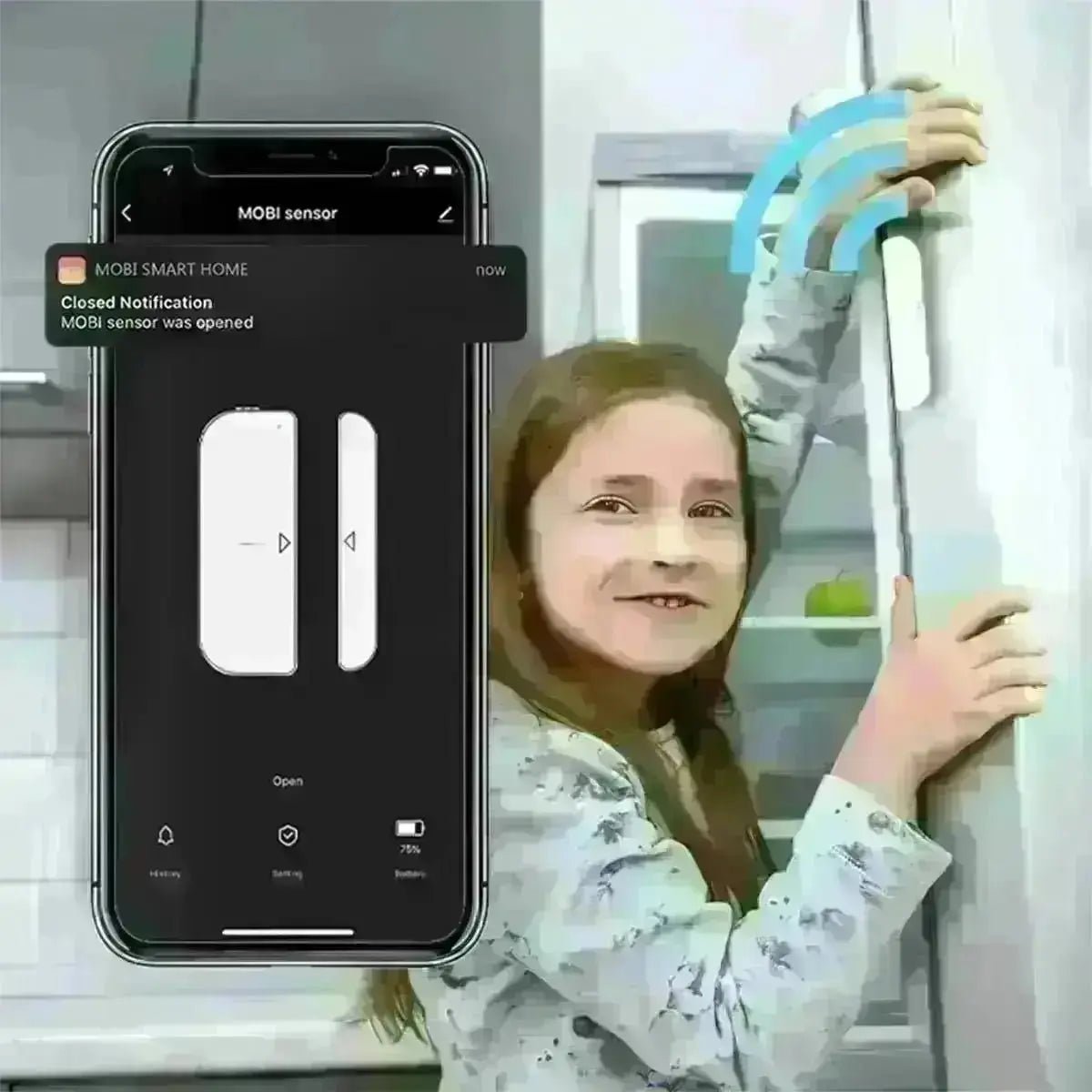 MOBI Smart Wi - Fi Door and Window Sensor - MOBI USA