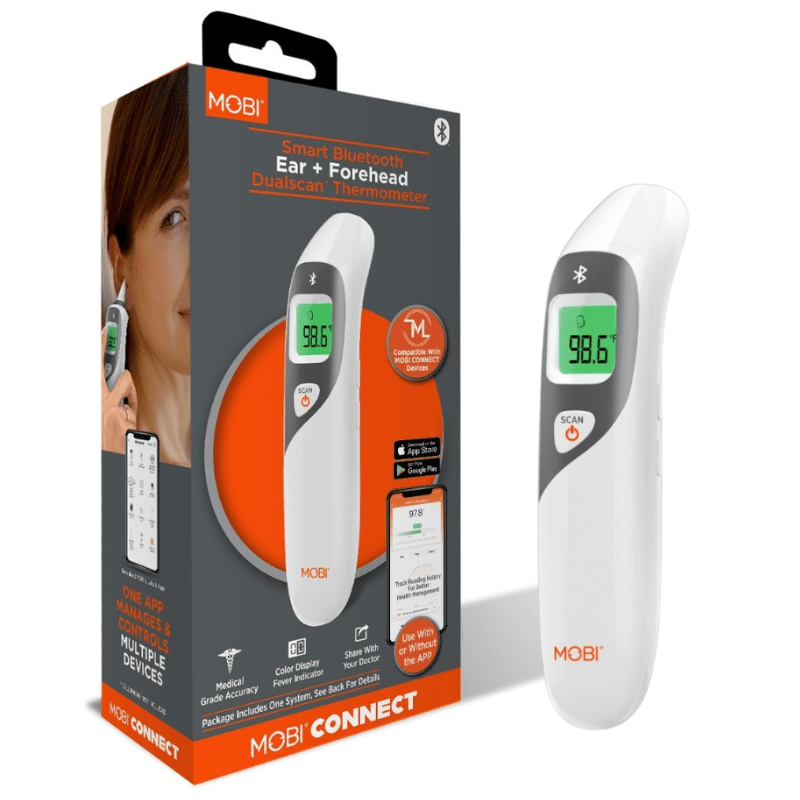 Smart DualScan Ear & Forehead Bluetooth Thermometer - MOBI USA