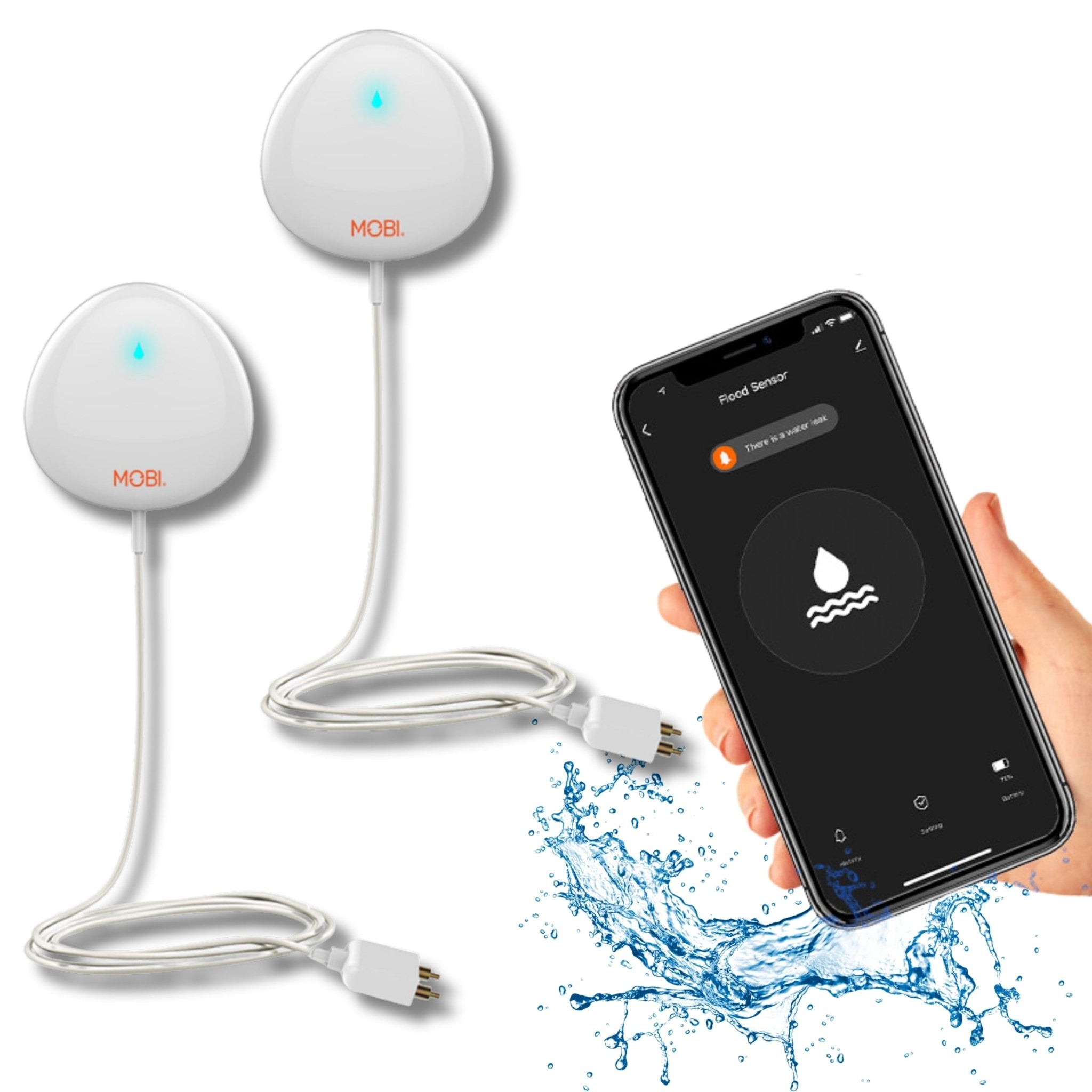 Smart Wi - Fi Water Leak Alert Sensor - MOBI USA