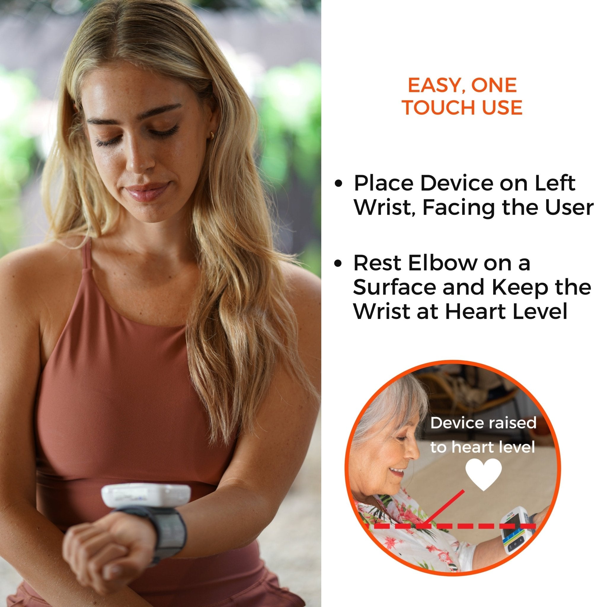 Wrist Blood Pressure Monitor Bp Monitor Large LCD Display Blood Pressure Machine Adjustable Wrist Cuff 5.4 - 7.7 - Inch Automatic 120x2 Sets Memory Irregular Heartbeat Detector for Home Use - MOBI USA