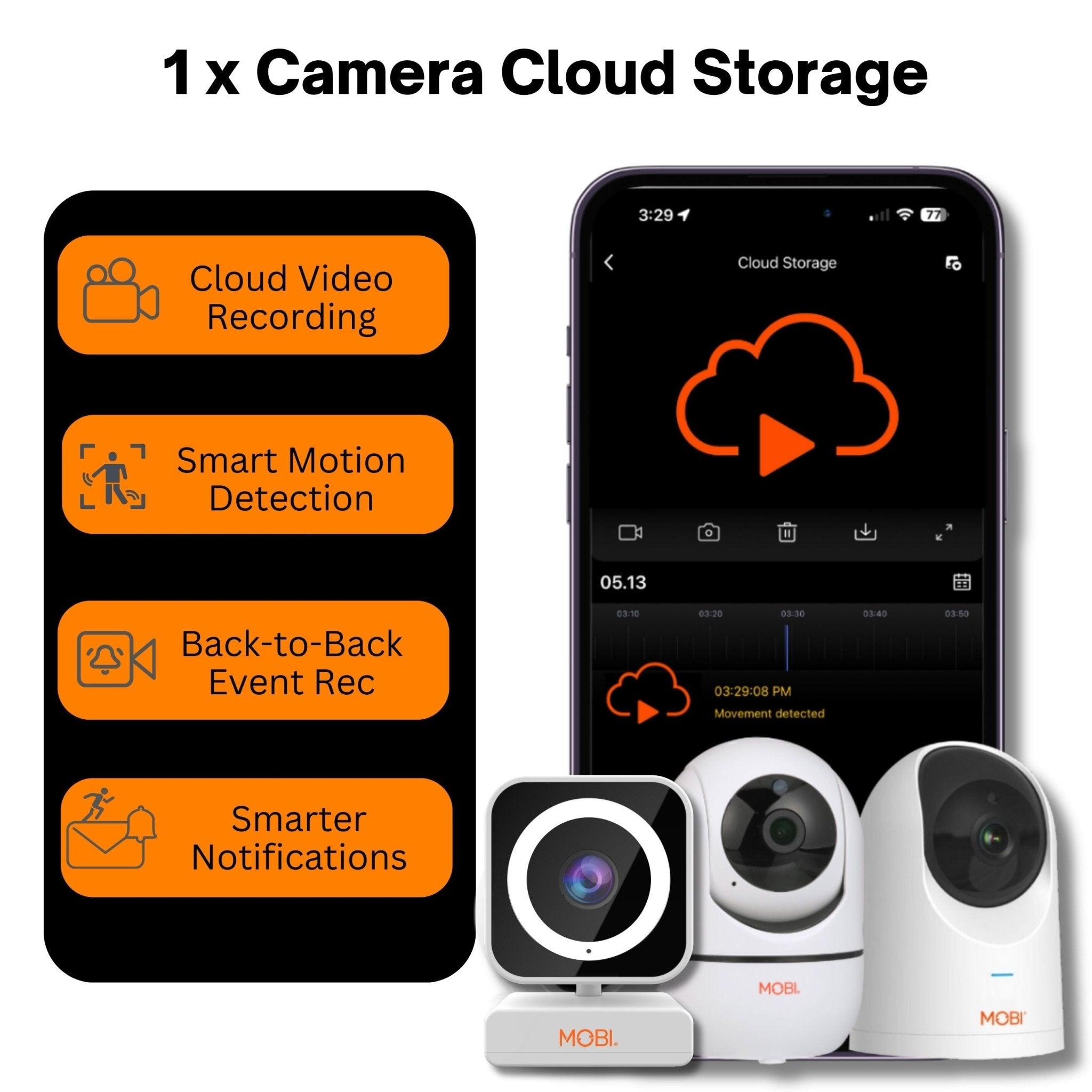 1 x Camera Cloud Storage - MOBI USA