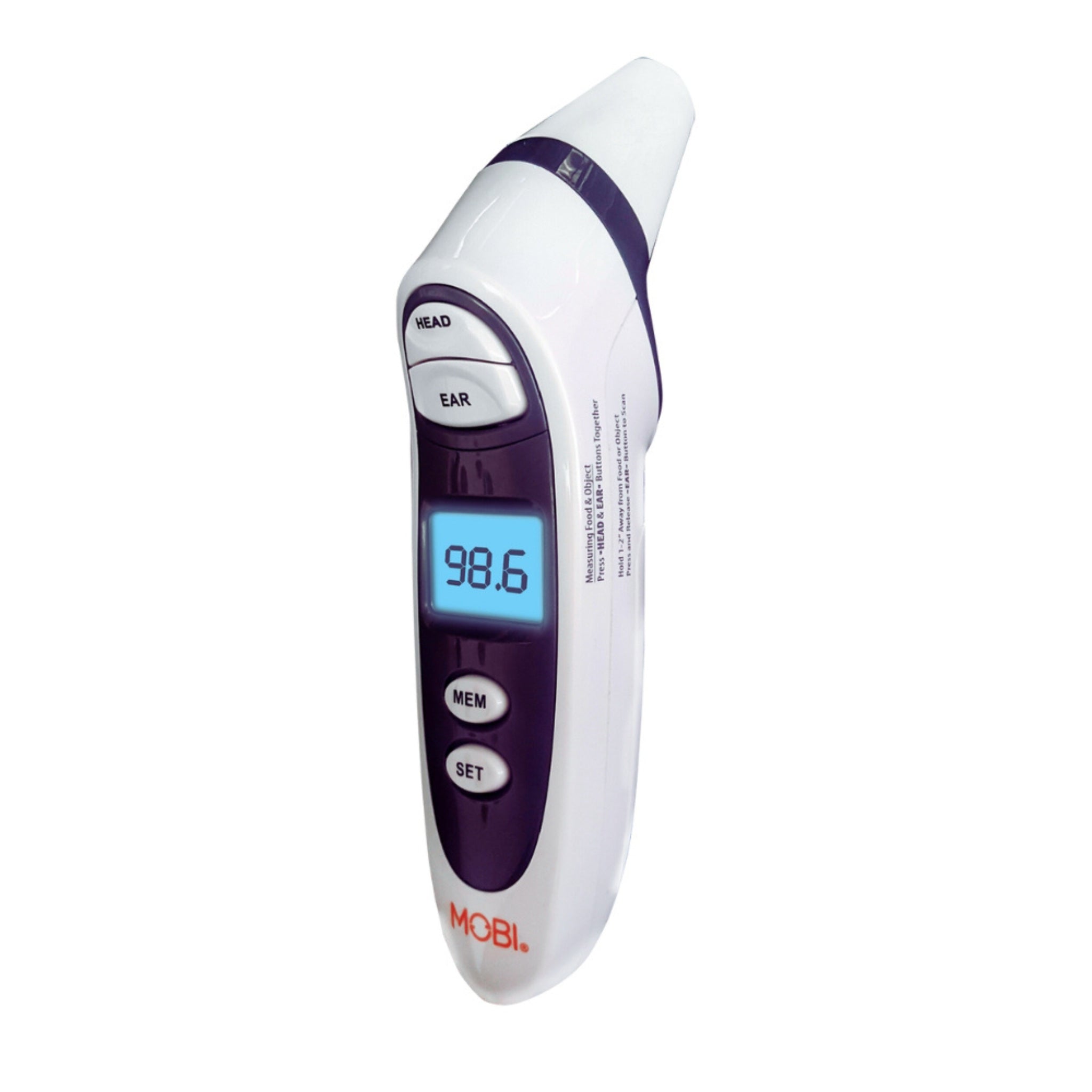 Mobi DualScan Prime Digital Forehead & Ear Thermometer