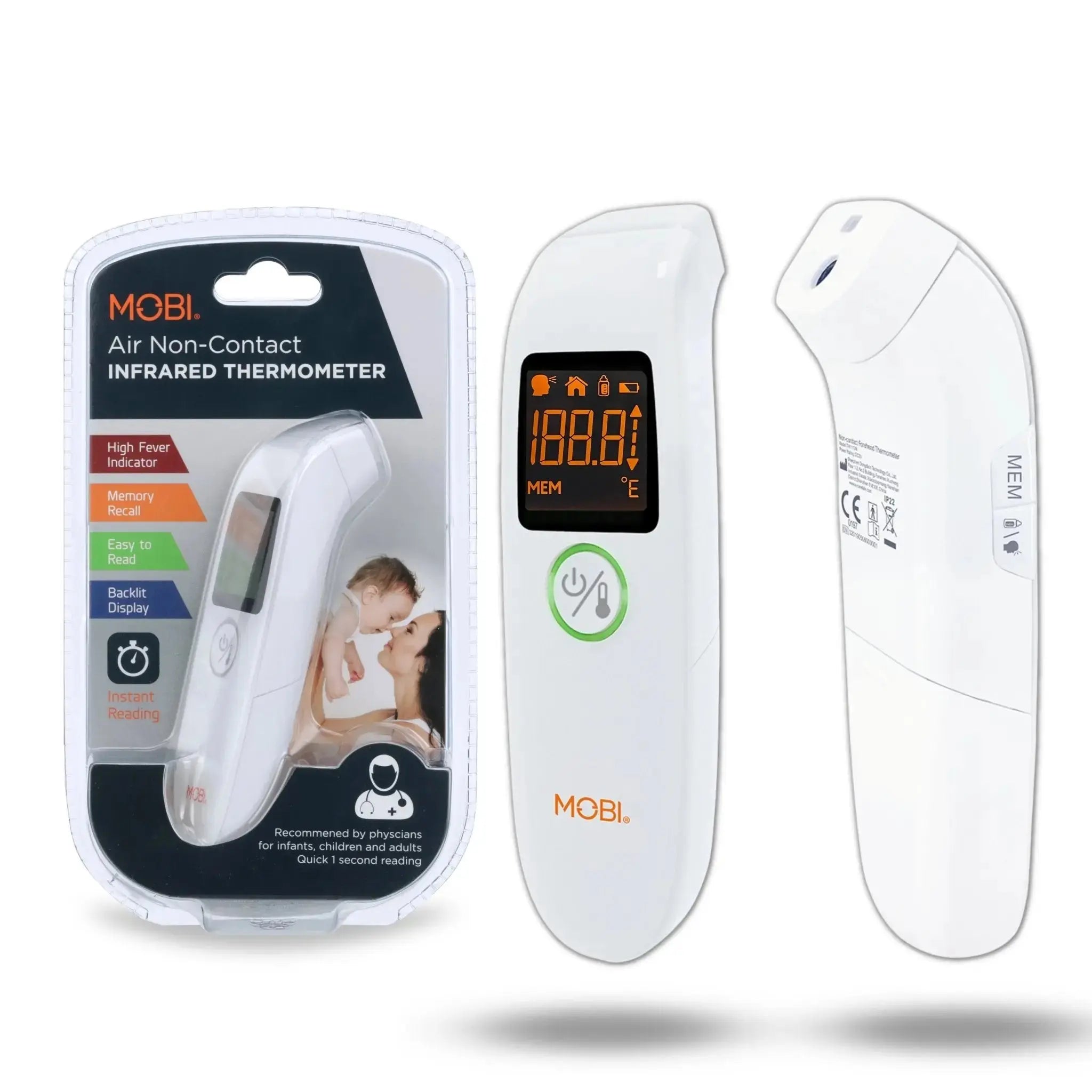 Air Non-Contact Digital Forehead Thermometer - MOBI USA