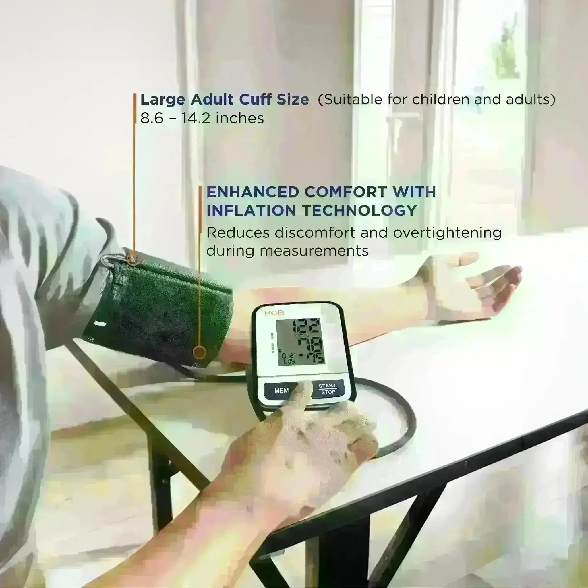 MOBI Health Arm Blood Pressure Monitor