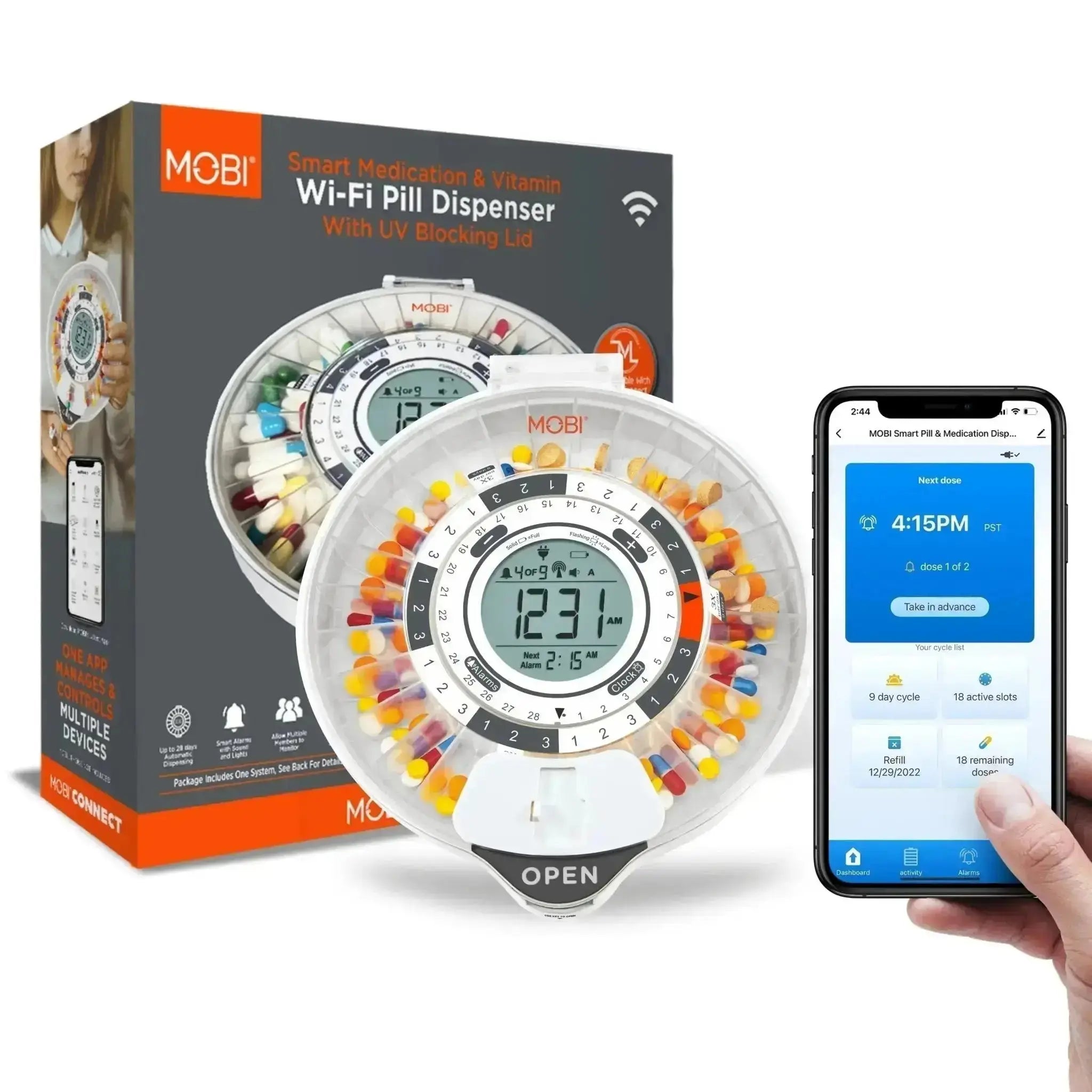 MOBI Home Clinic - Alert Button System, Bluetooth Thermometer, Pulse Oximeter & Wi-Fi Otoscope Bundle - MOBI USA