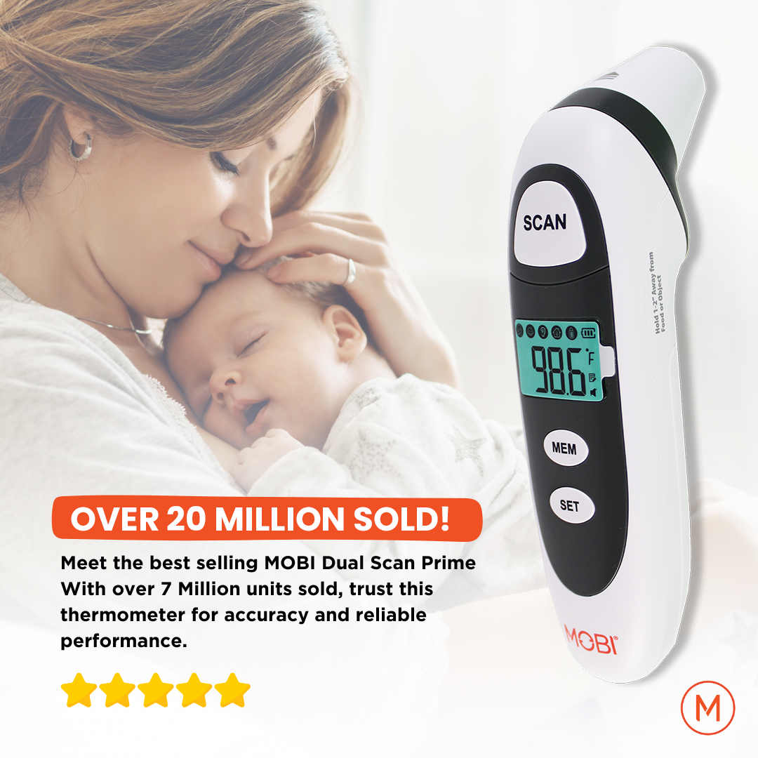 Mobi DualScan Prime Digital Forehead & Ear Thermometer