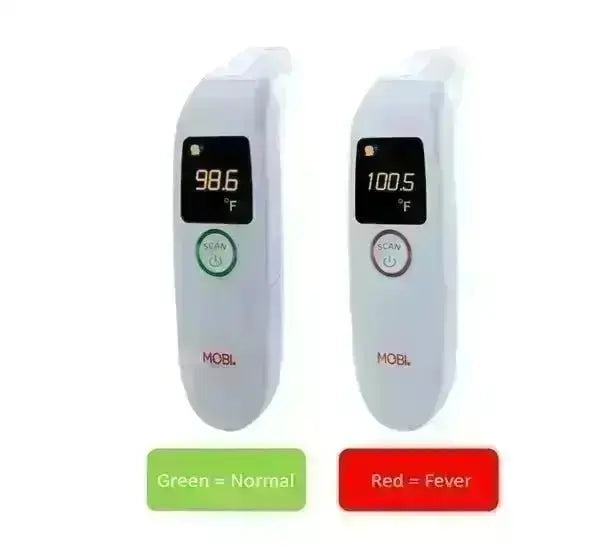 MOBI DualScan Health Check Infrared Forehead & Ear Thermometer with  Medicine Reminder, Memory Recording and Fever Detection For Baby Adults  Seniors 