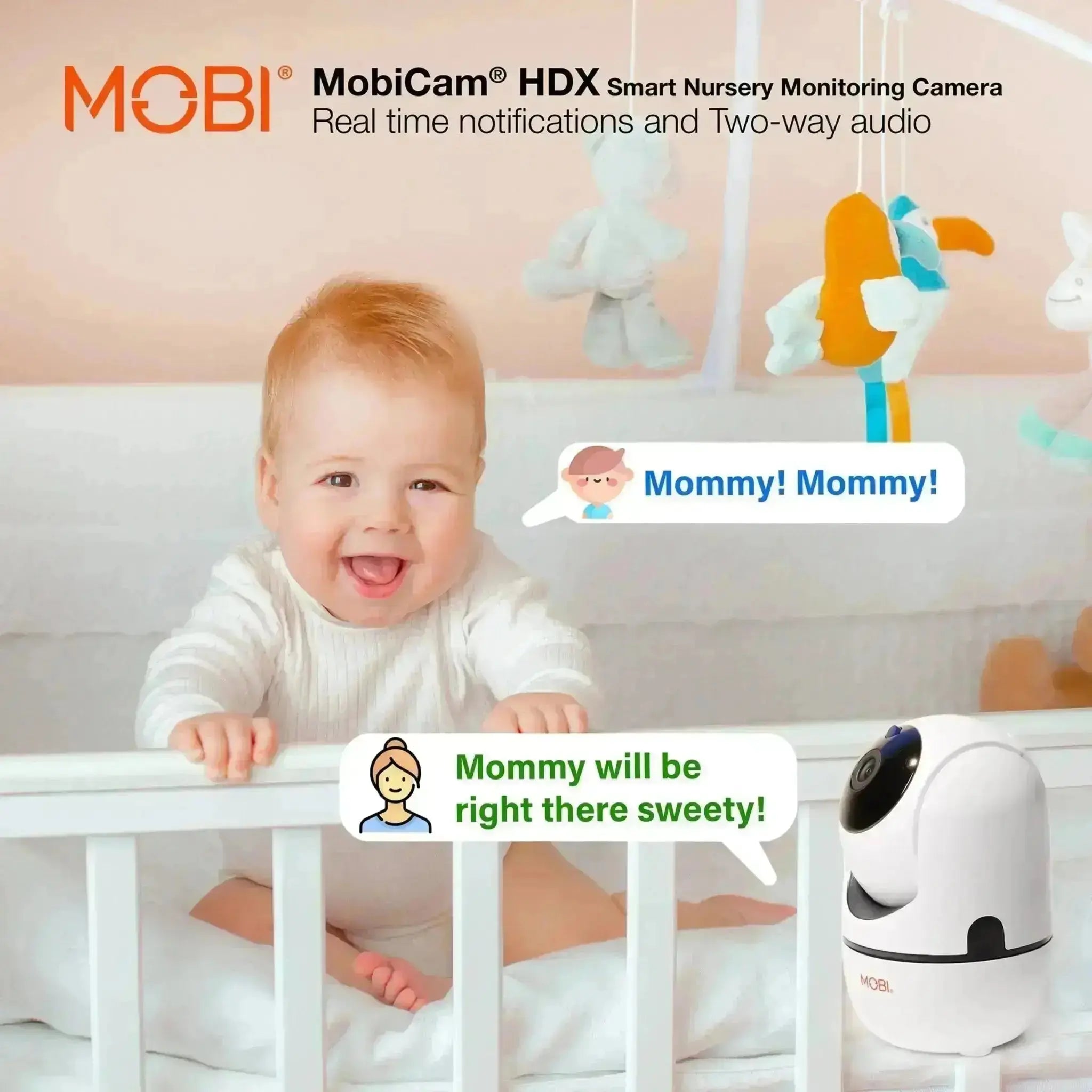 MobiCam HDX Smart Nursery Monitoring Camera