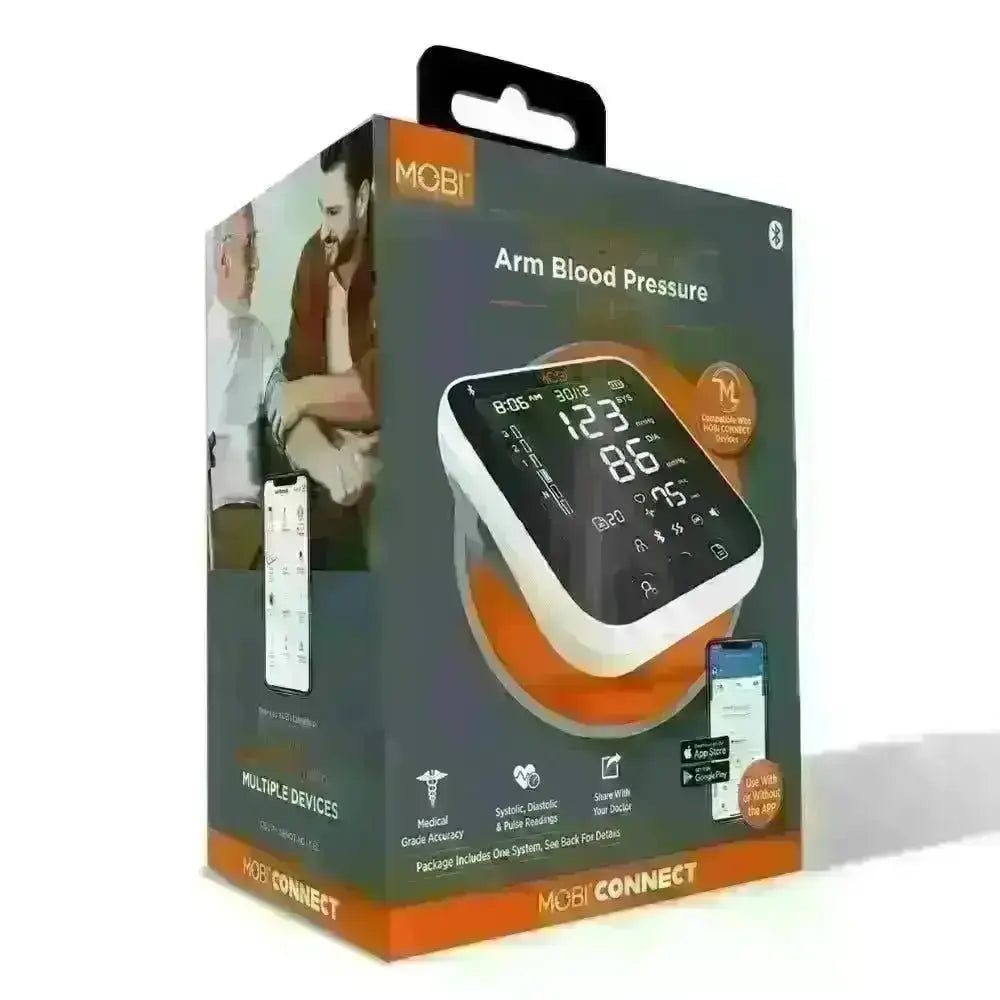 Smart Bluetooth Blood Pressure Monitor With Adjustable Arm Cuff