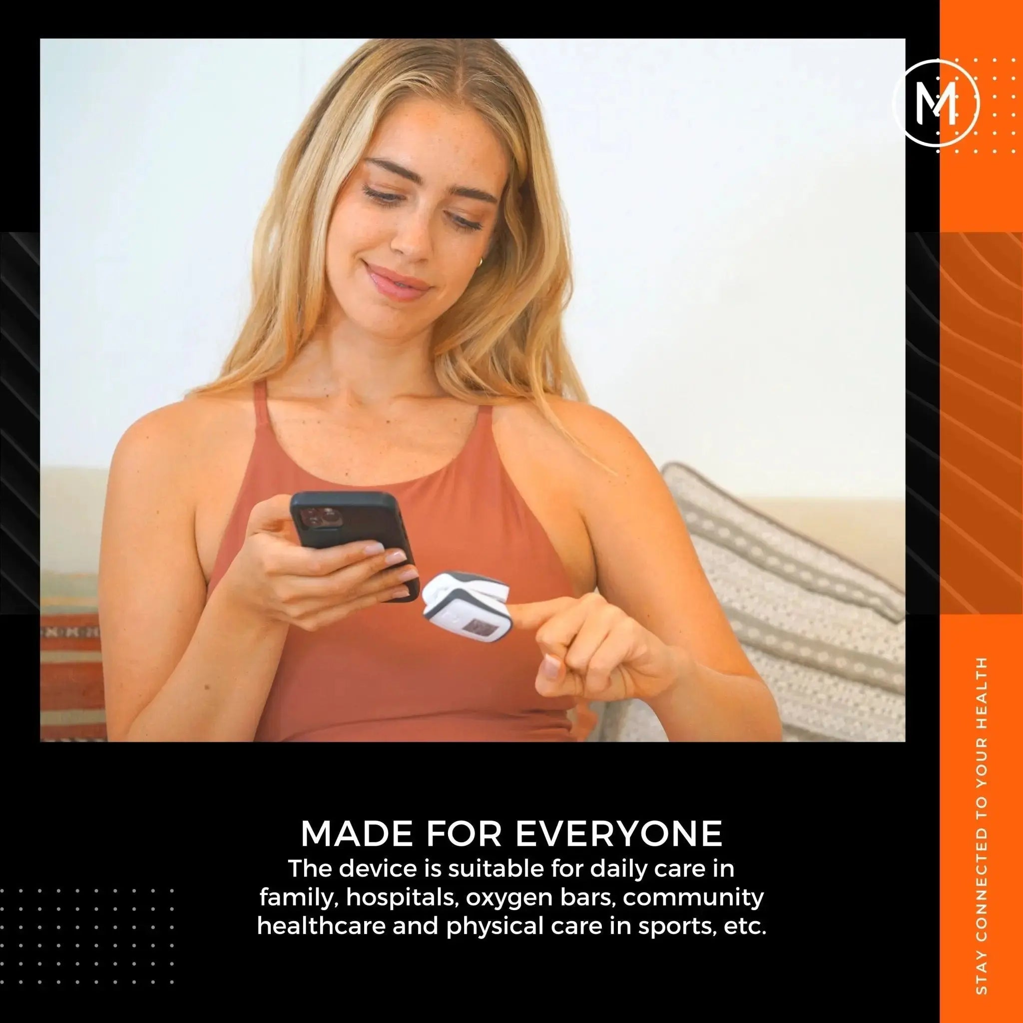 Smart Fingertip Bluetooth Pulse Oximeter - MOBI USA