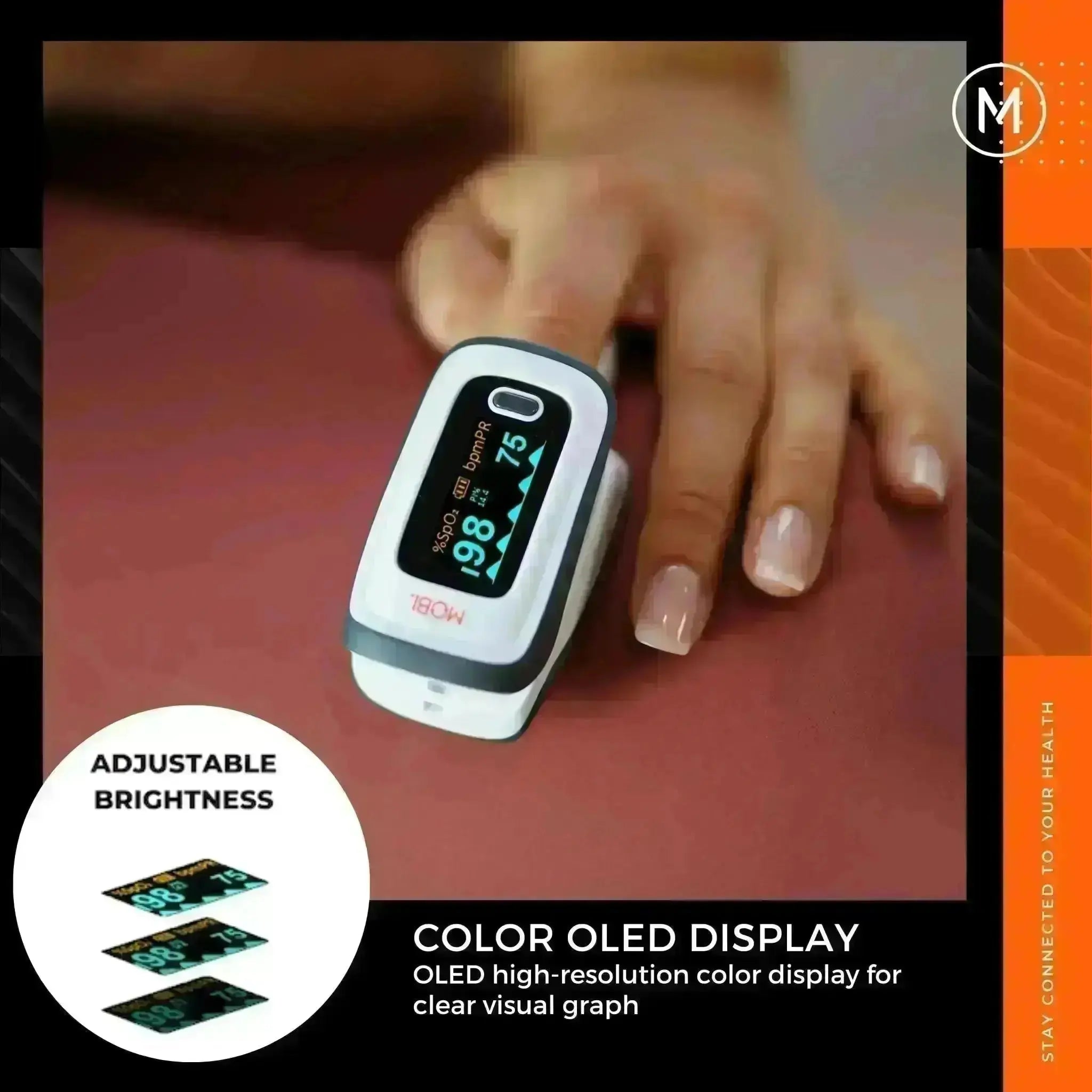 Smart Fingertip Bluetooth Pulse Oximeter - MOBI USA
