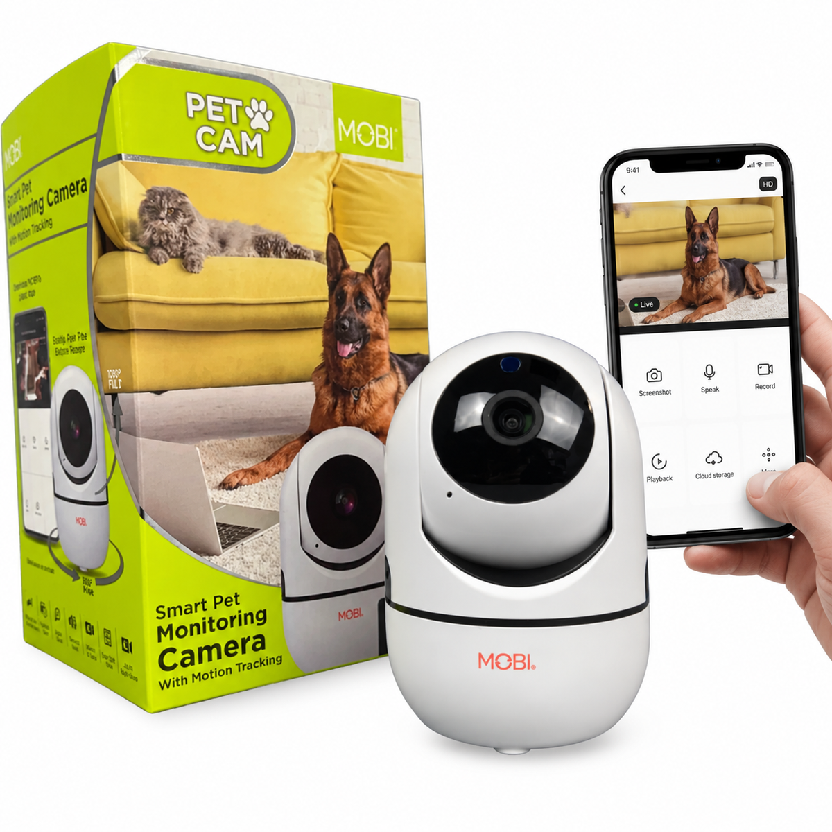 MobiCam HDX Smart Pet Pan & Tilt Camera