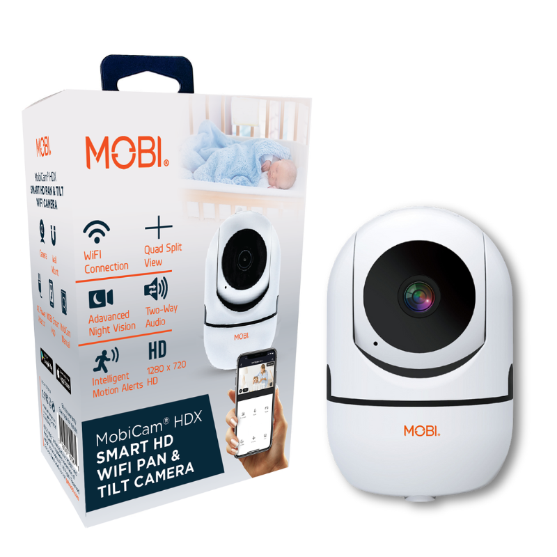 MobiCam HDX Wi-Fi Pan & Tilt Smart Nursery, Elderly & Home Monitoring Camera