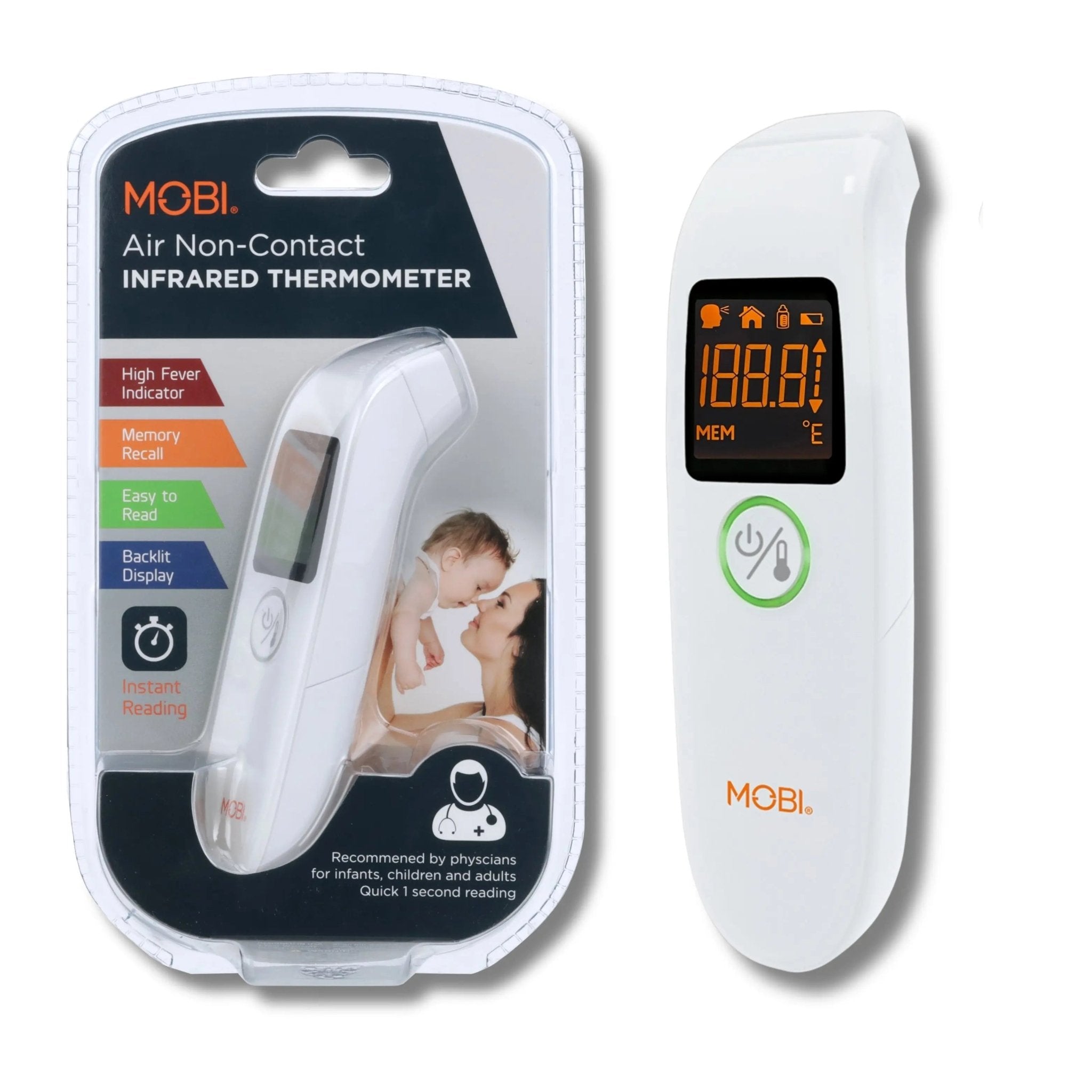 Air Non - Contact Digital Forehead Thermometer - MOBI USA