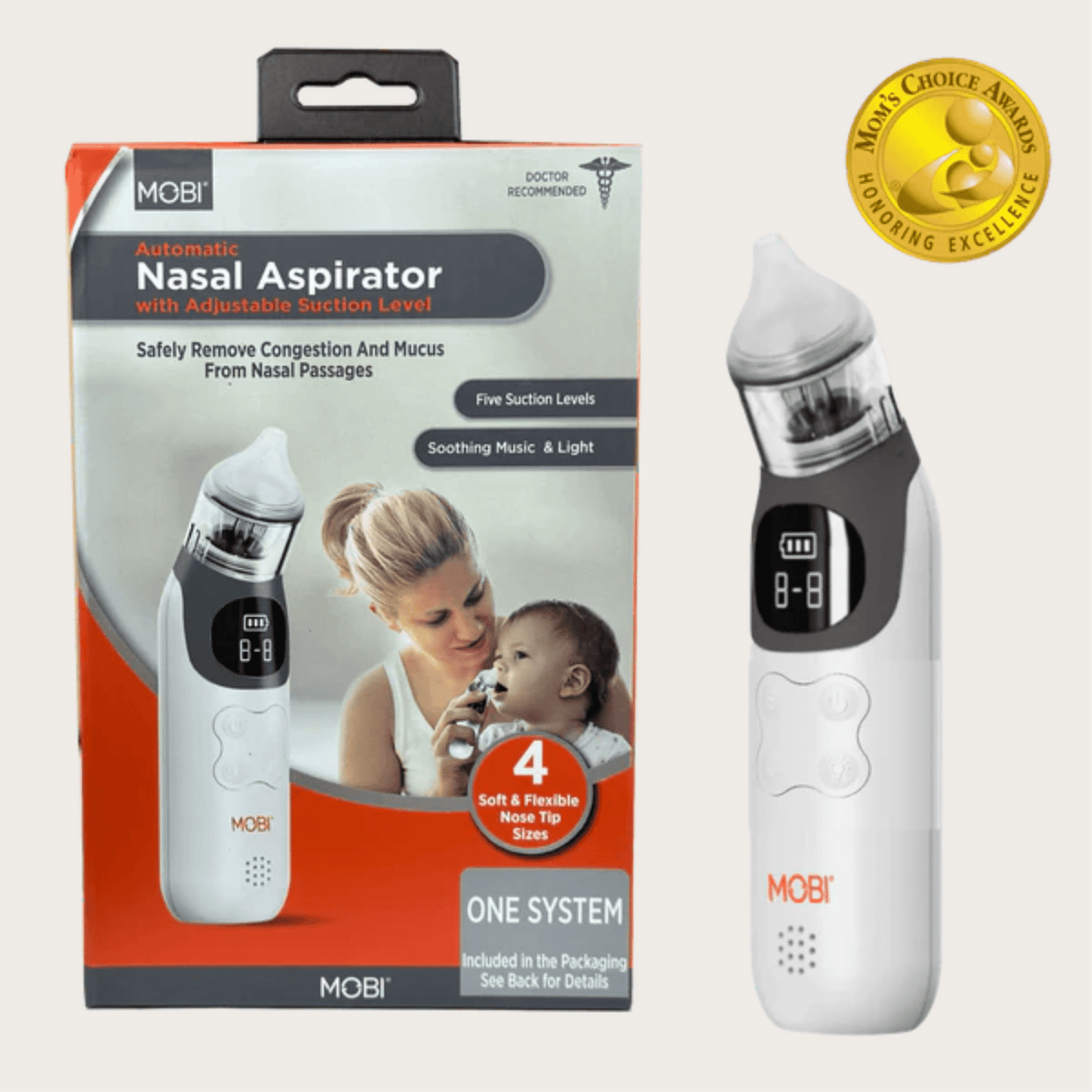 Automatic Nasal Aspirator with Adjustable Suction level - MOBI USA