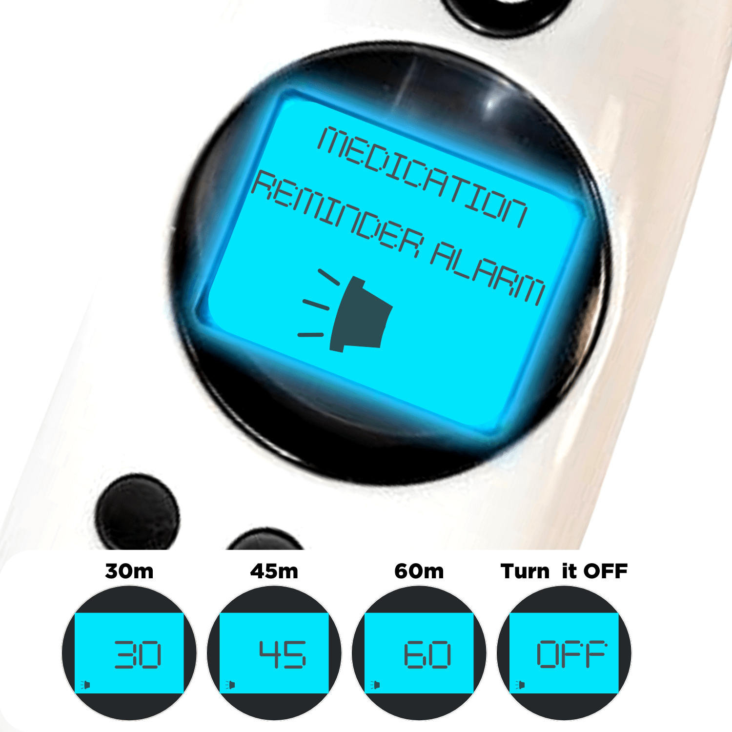 DualScan Health Check Ear & Forehead Thermometer with Medication Reminder Alarm - MOBI USA