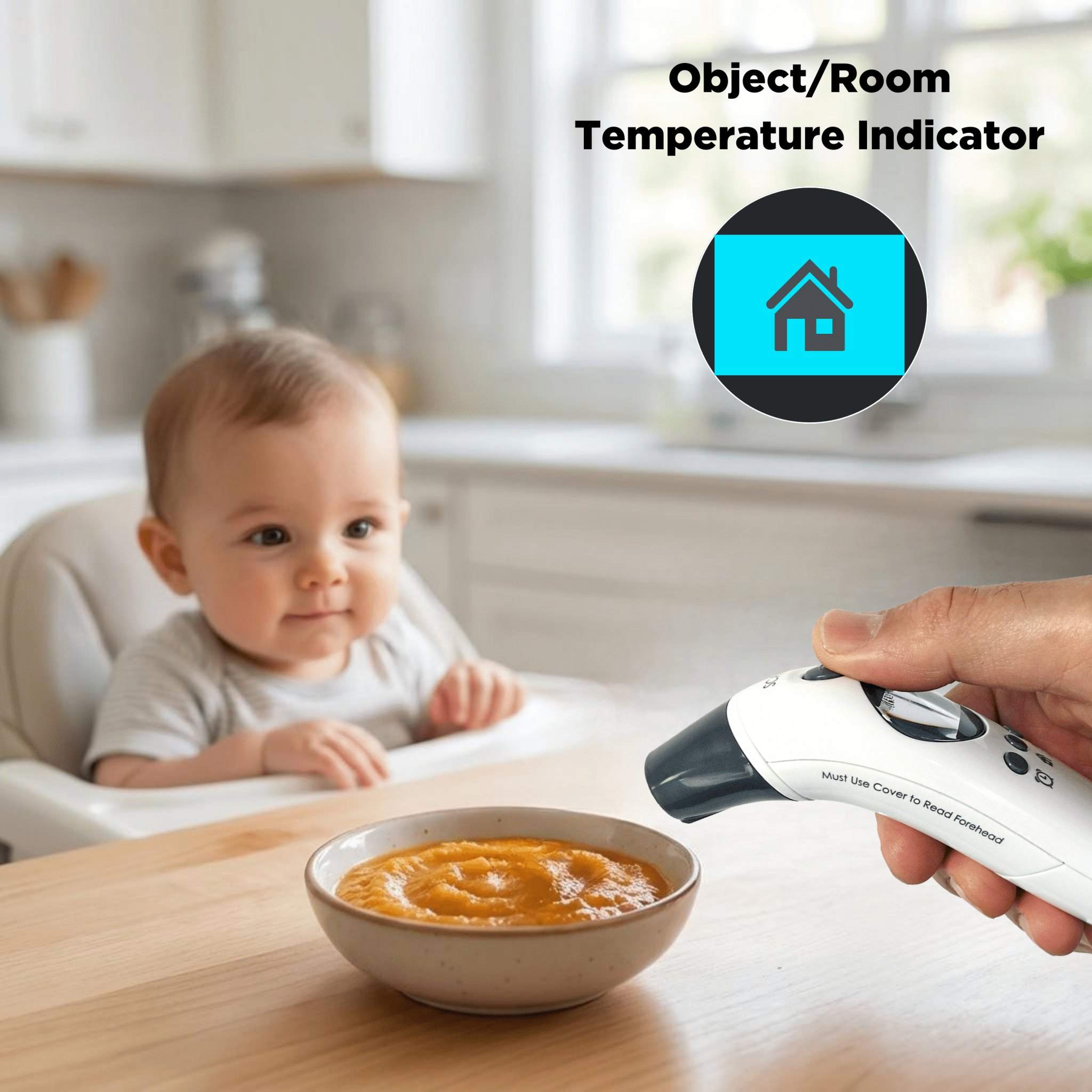 DualScan Health Check Ear & Forehead Thermometer with Medication Reminder Alarm - MOBI USA