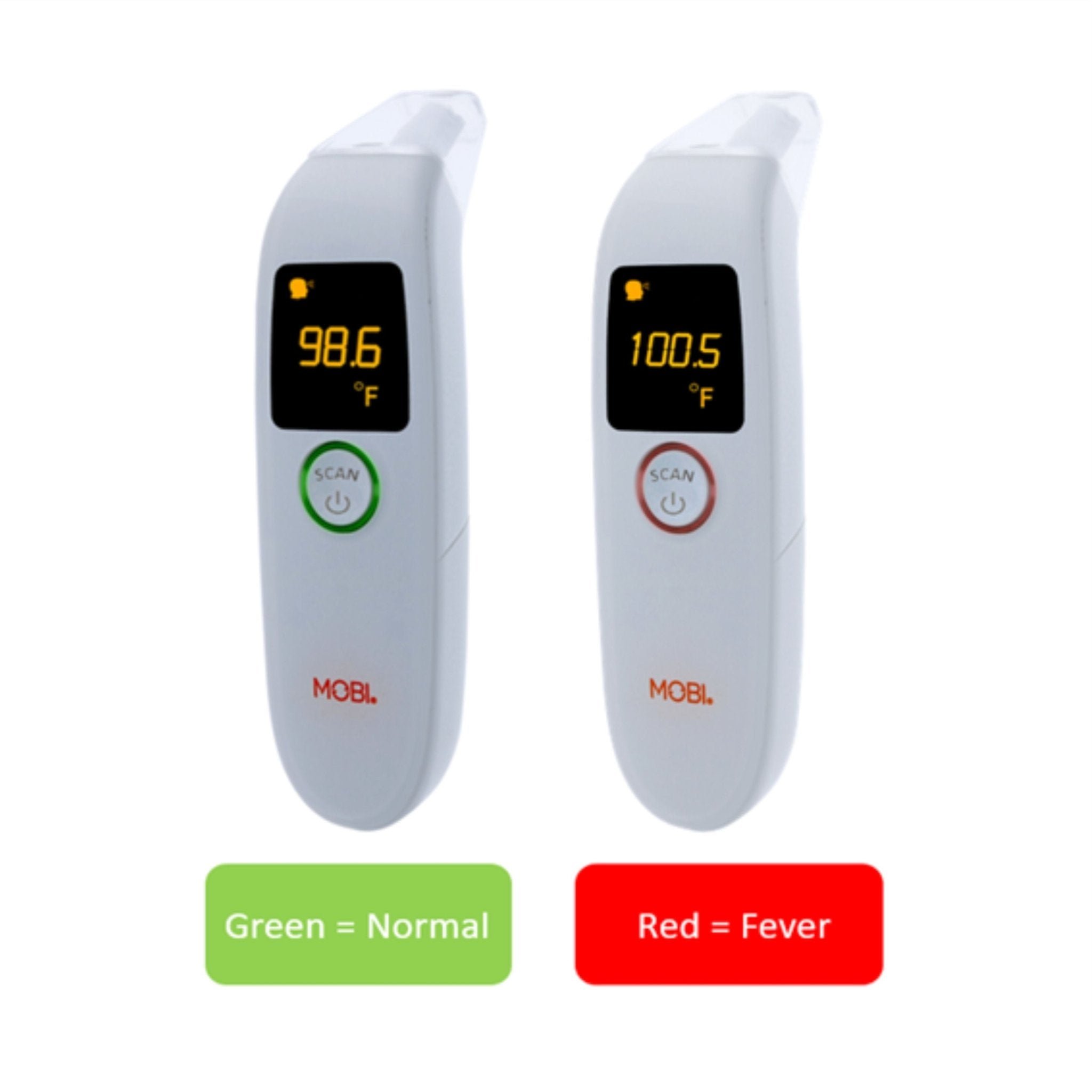 DualScan Health Check Ear & Forehead Thermometer with Medication Reminder Alarm - MOBI USA