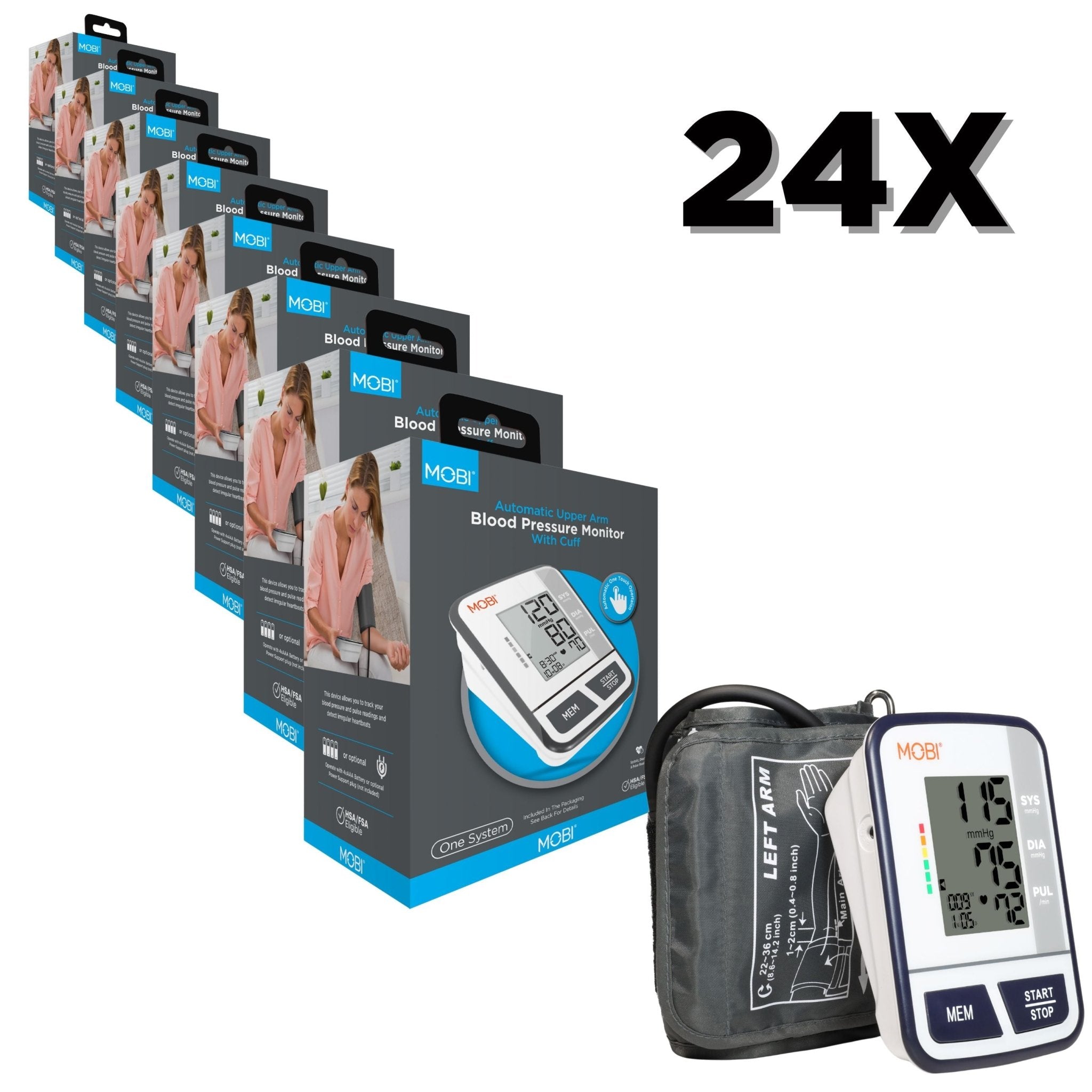 Master Case of 24 Arm Blood Pressure Monitor - MOBI USA