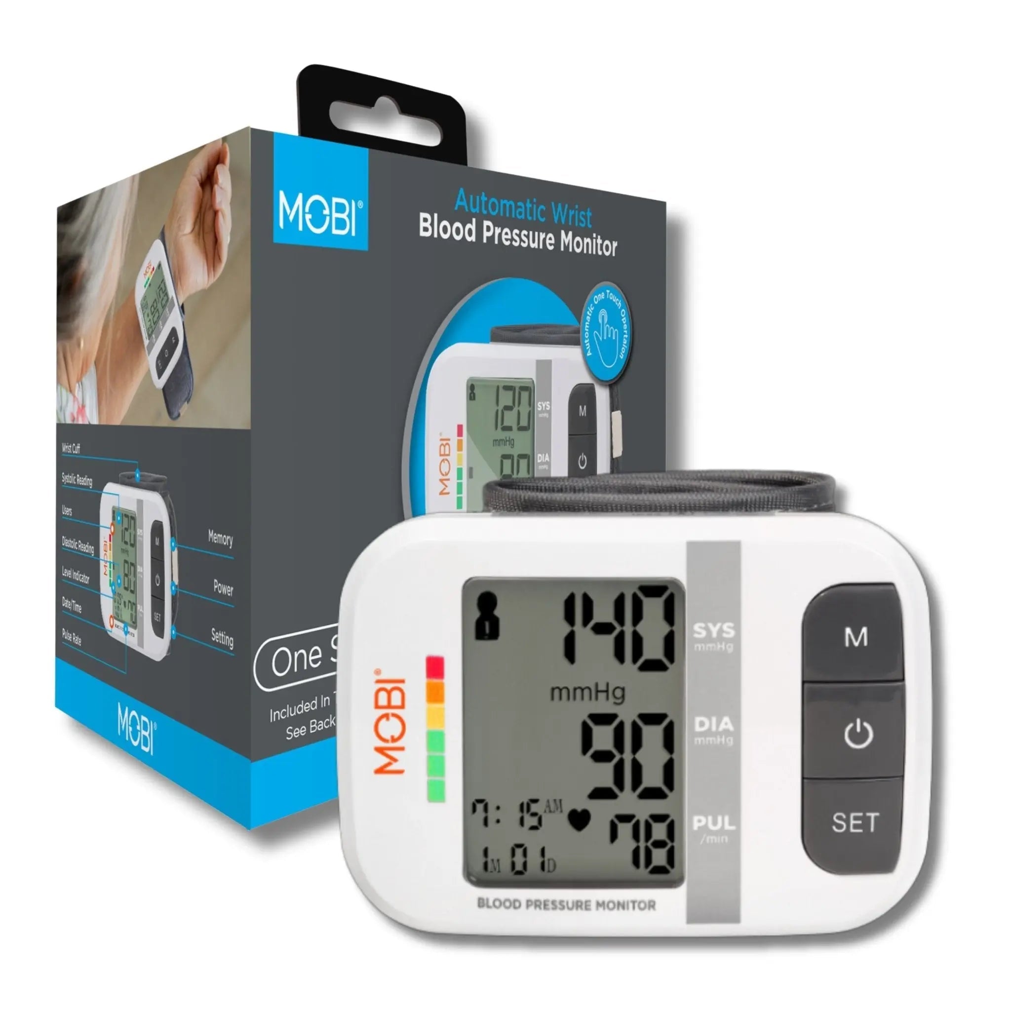 Master Case of 24 Wrist Blood Pressure Monitor - MOBI USA