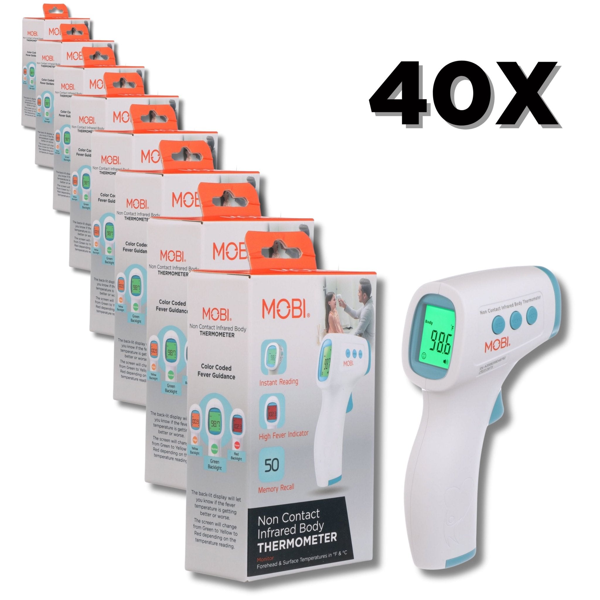 Master Case of 40 Digital Non - Contact Thermometer - MOBI USA