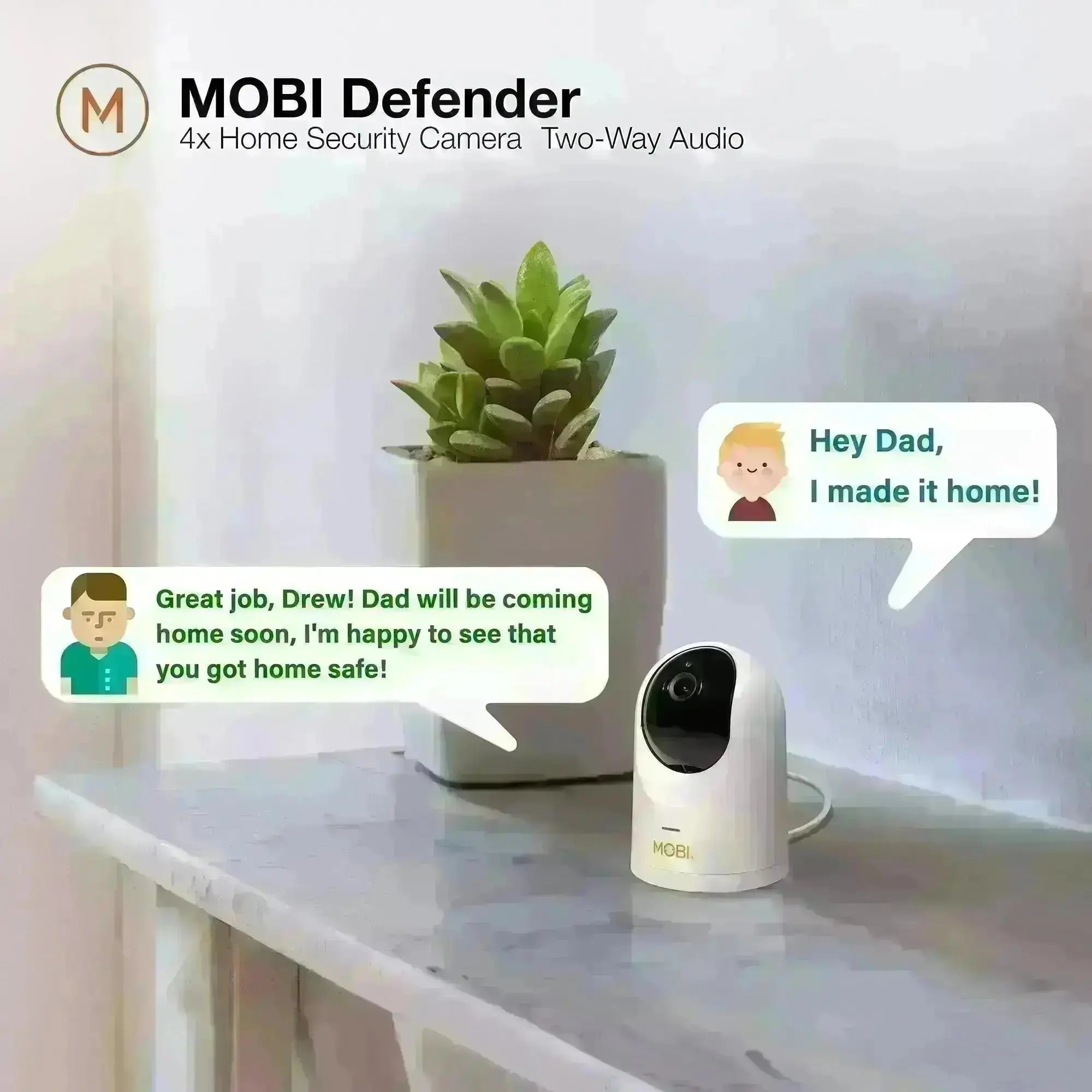 MOBI Defender - 4 Pack Smart Home Security Cameras - MOBI USA