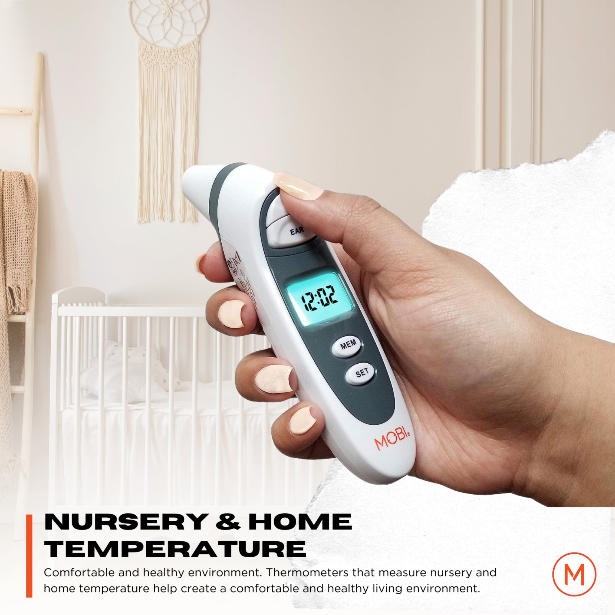 Mobi DualScan Prime Digital Forehead & Ear Thermometer - MOBI USA