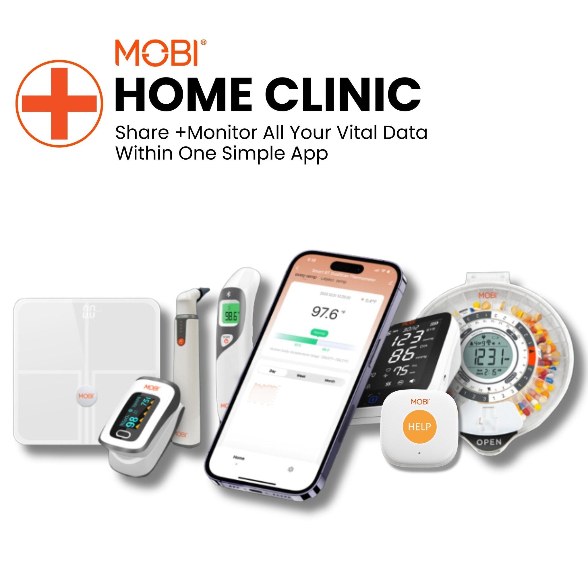 MOBI Home Clinic Health Kit With 7 Health & Living Aid Products - MOBI USA