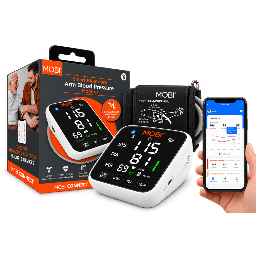MOBI Smart Bluetooth Blood Pressure Monitor