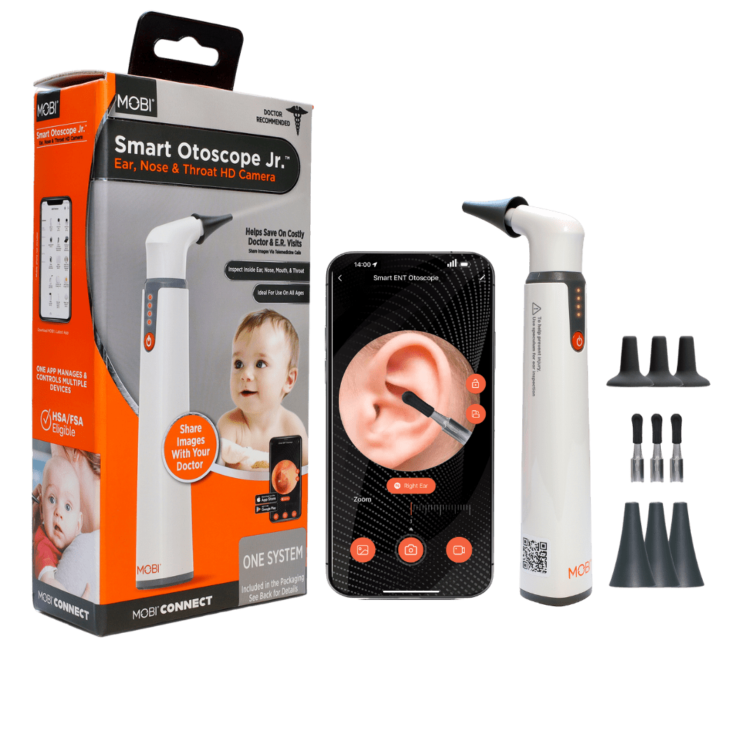 MOBI Smart Otoscope Jr. – Ear, Nose, Throat 1080P HD Camera - MOBI USA