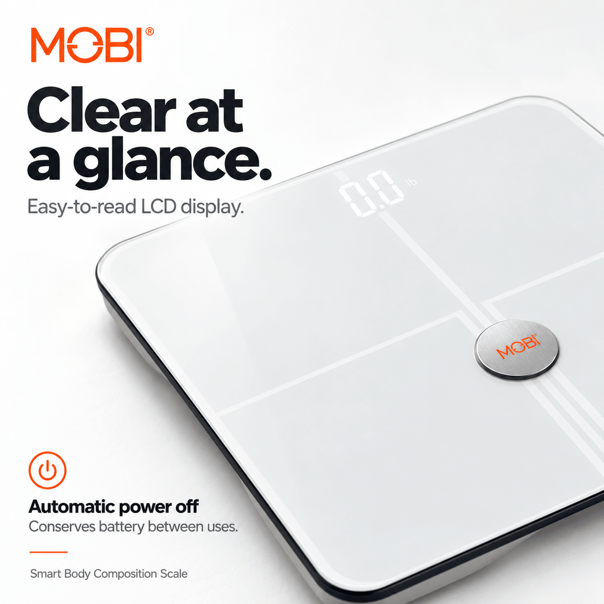 MOBI Smart Wi-Fi Scale BMI Total Body Composition 18 Total Body Measurements - MOBI USA