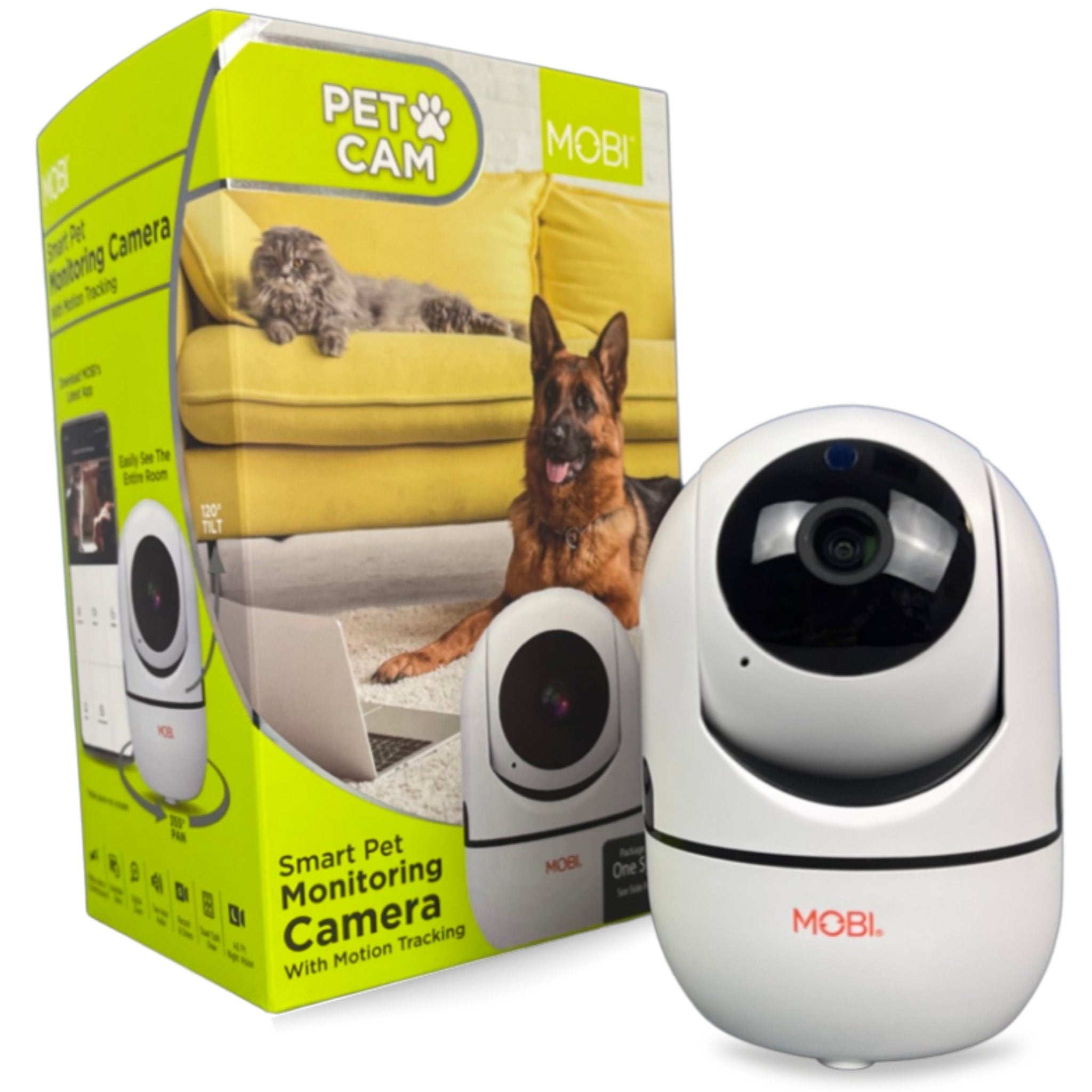 MobiCam HDX Smart Pet Pan & Tilt Camera - MOBI USA